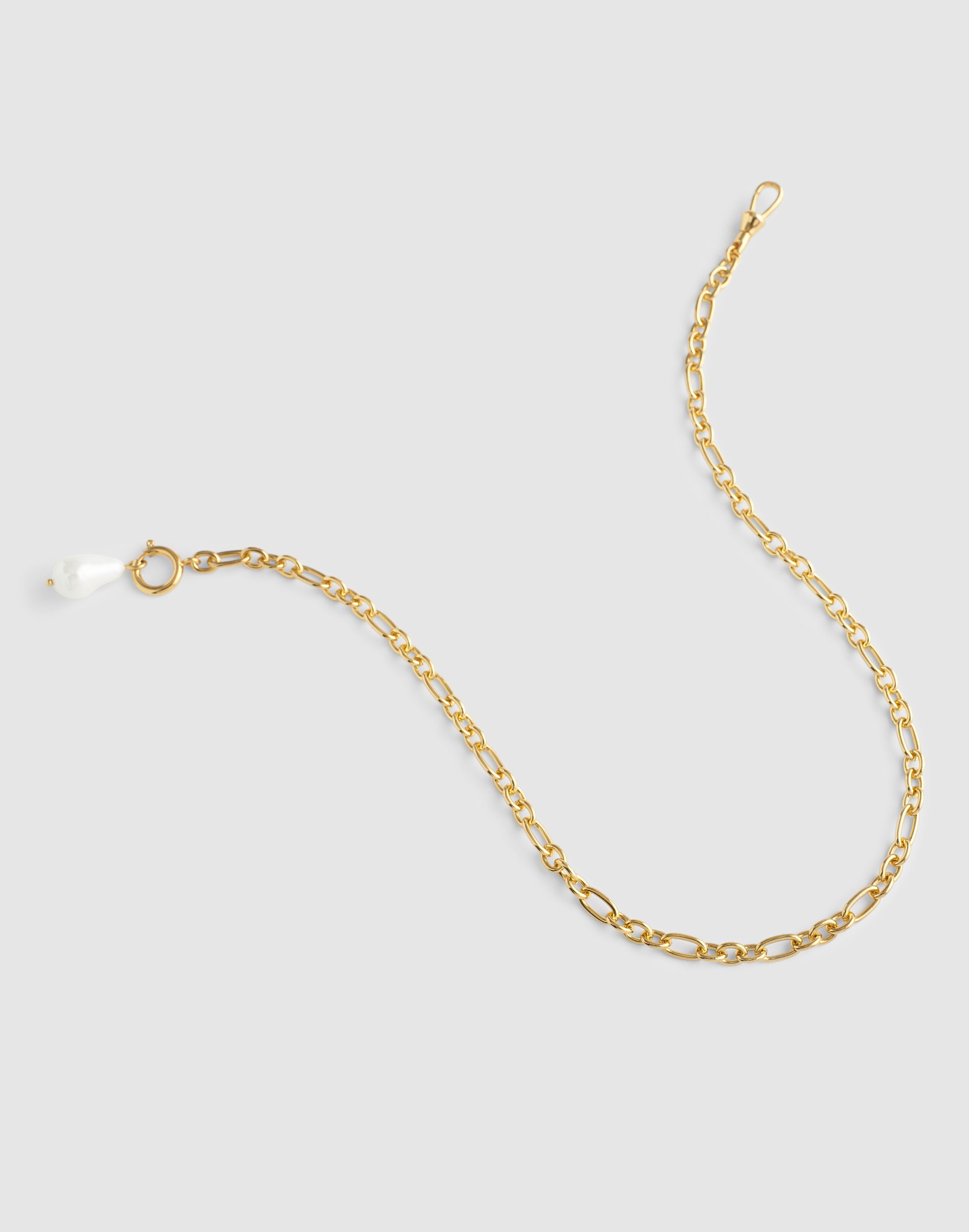 Pearl Watch Chain Necklace