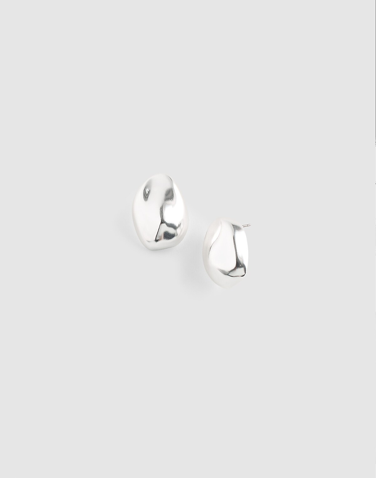 Sculpted Droplet Statement Stud Earrings