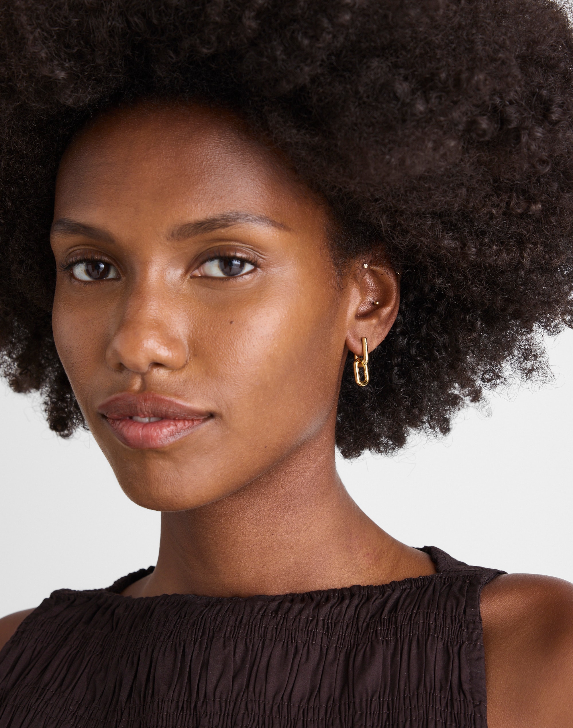 Carabiner Link Hoop Earrings