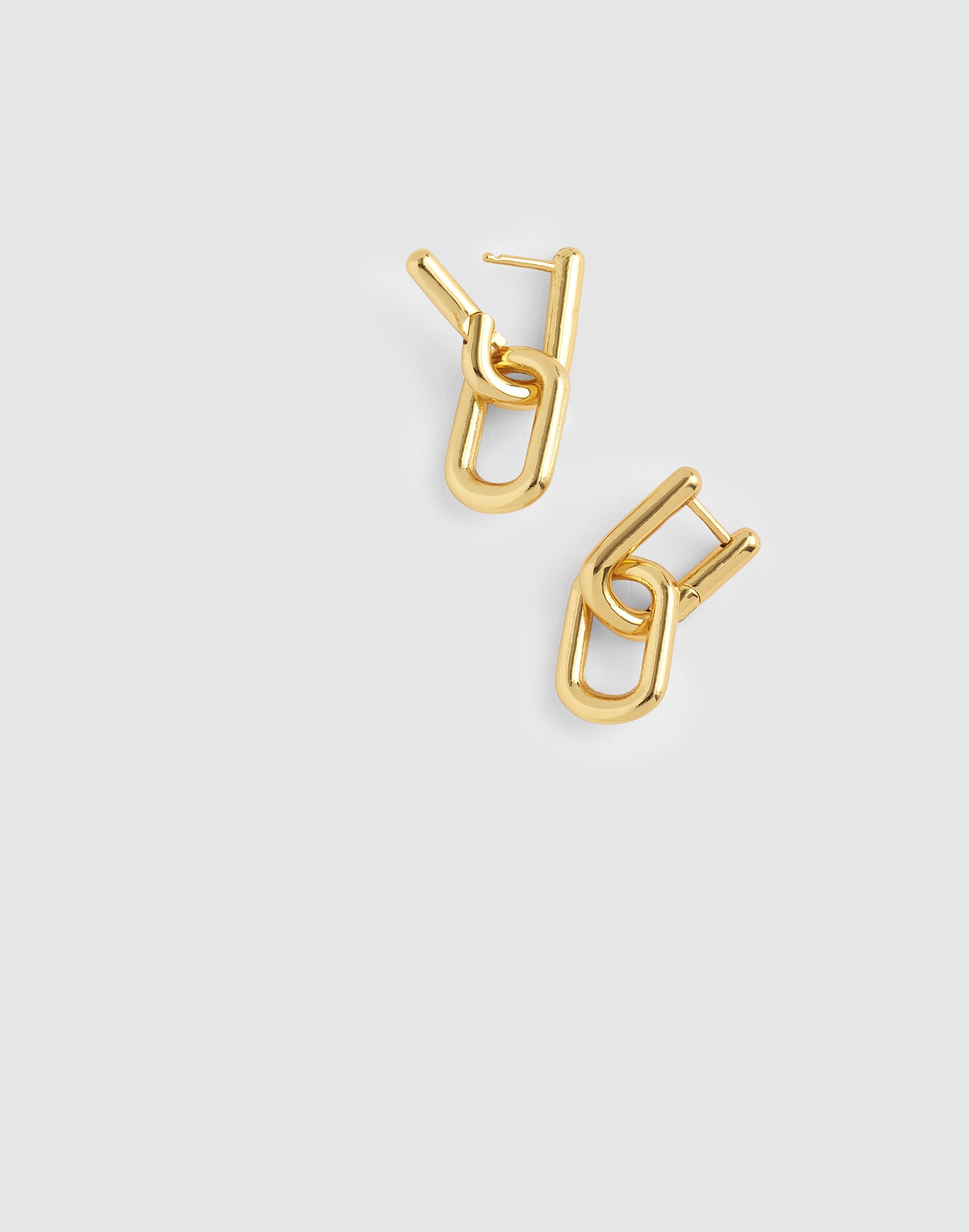 Carabiner Link Hoop Earrings