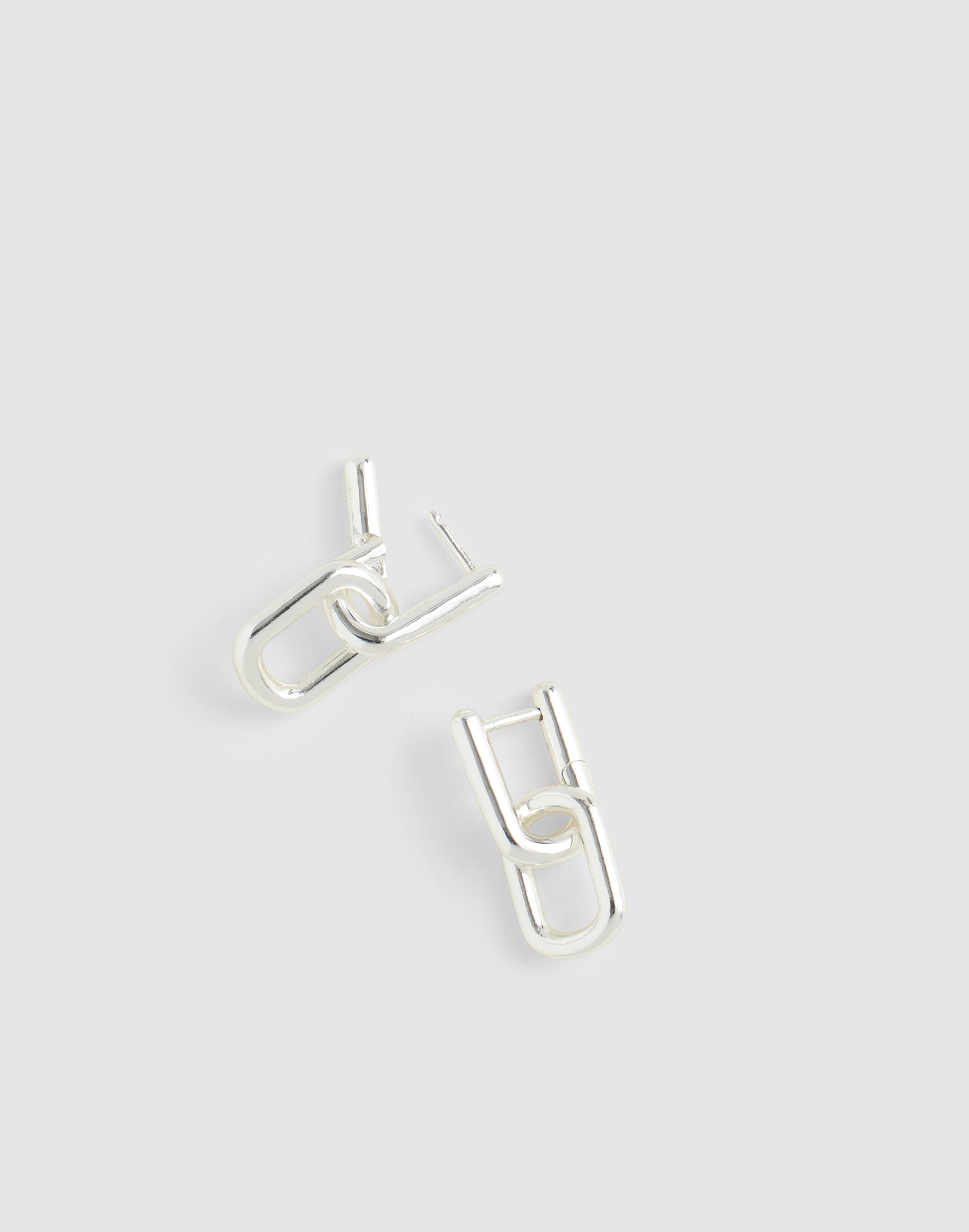 Carabiner Link Hoop Earrings