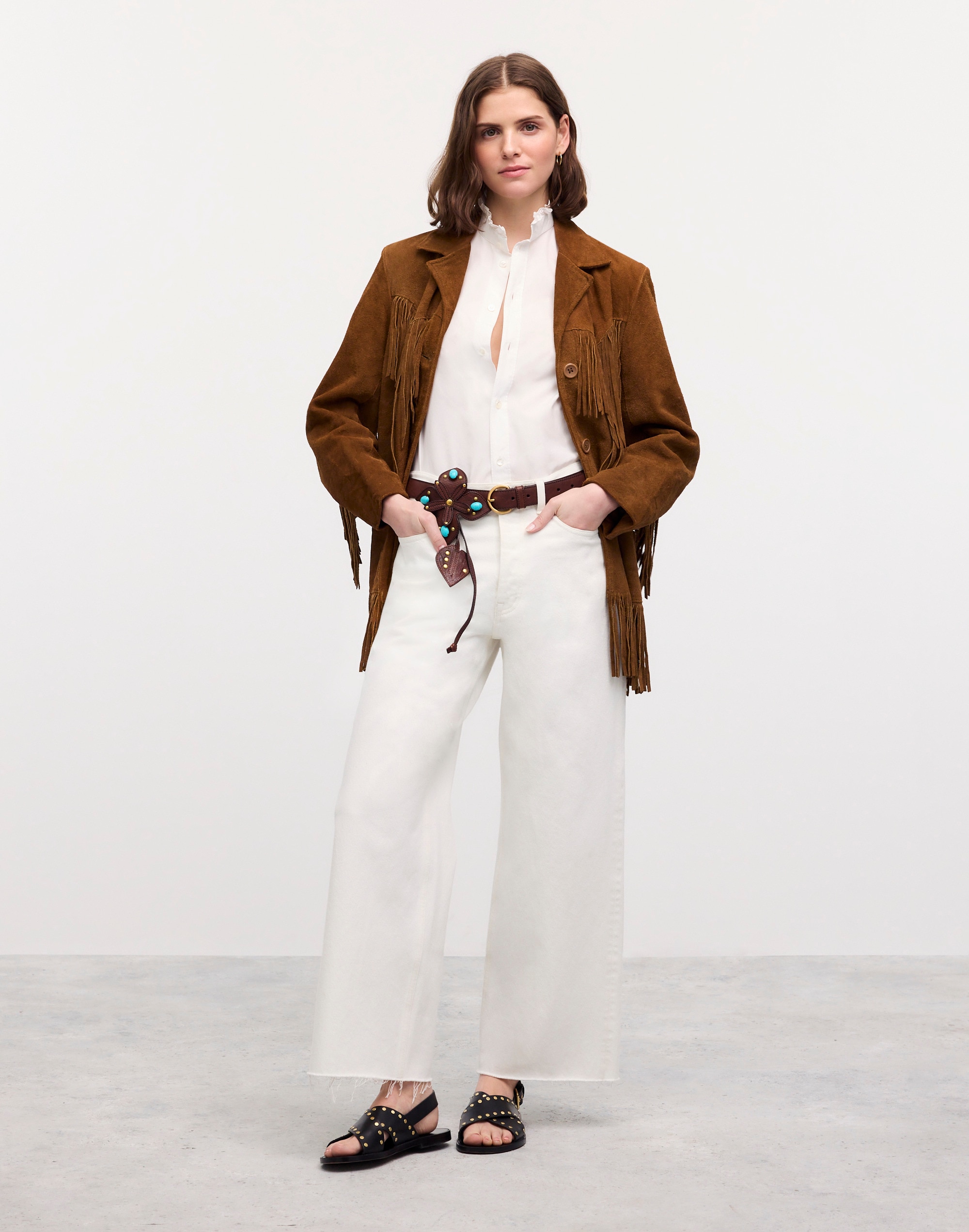 madewell | reluxe fashion preowned celine ruffled collar blouse