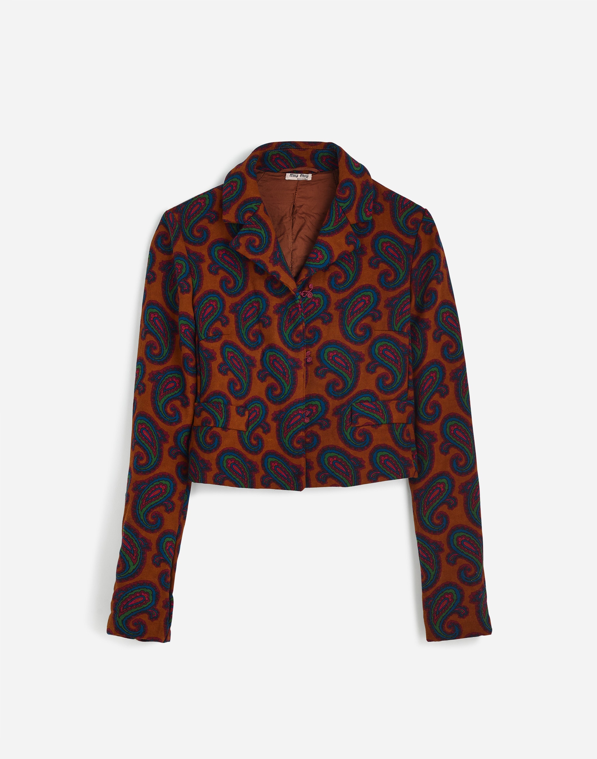 madewell | reluxe fashion preowned miu miu paisley cropped jacket