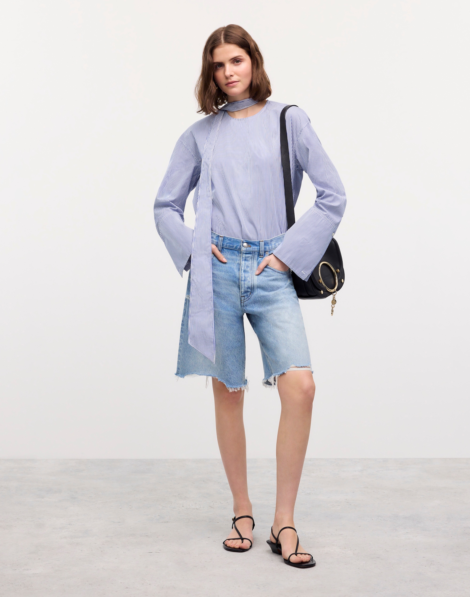 madewell | reluxe fashion preowned celine tie neck blouse