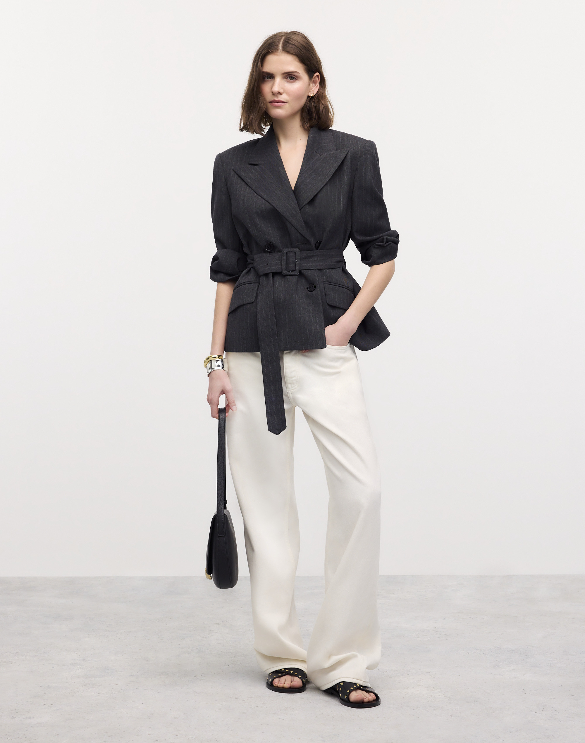madewell | reluxe fashion preowned dries van noten belted blazer