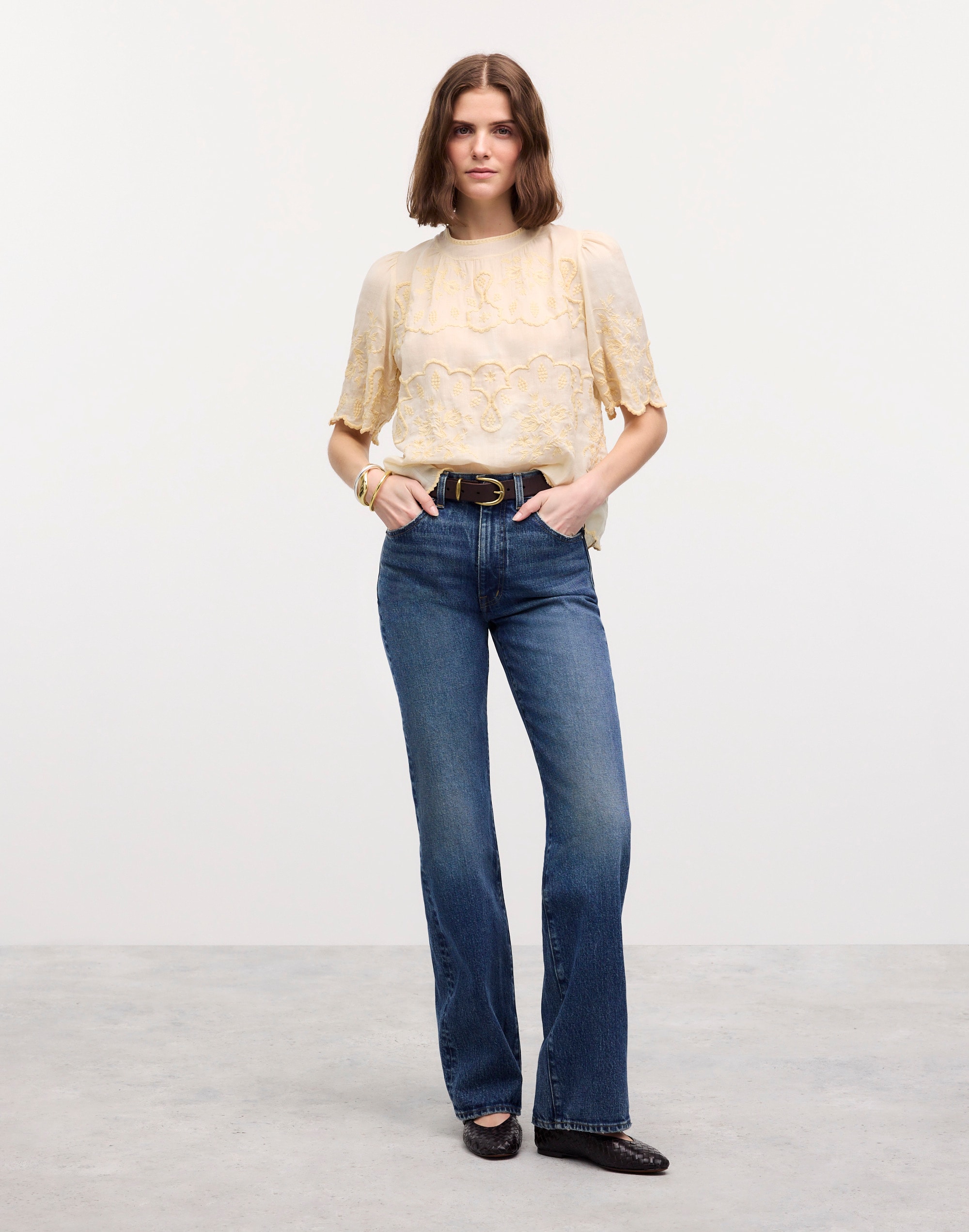 madewell | reluxe fashion preowned isabel marant embroidered blouse