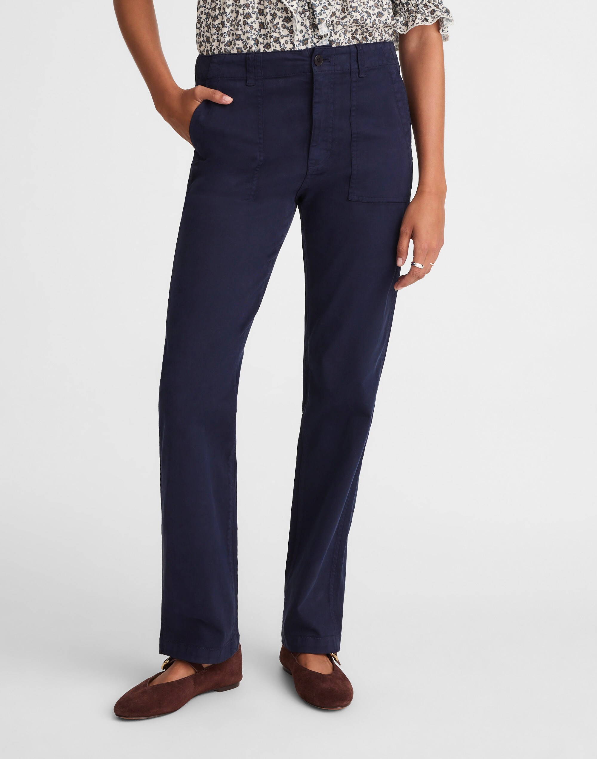 Utility Straight-Leg Pants