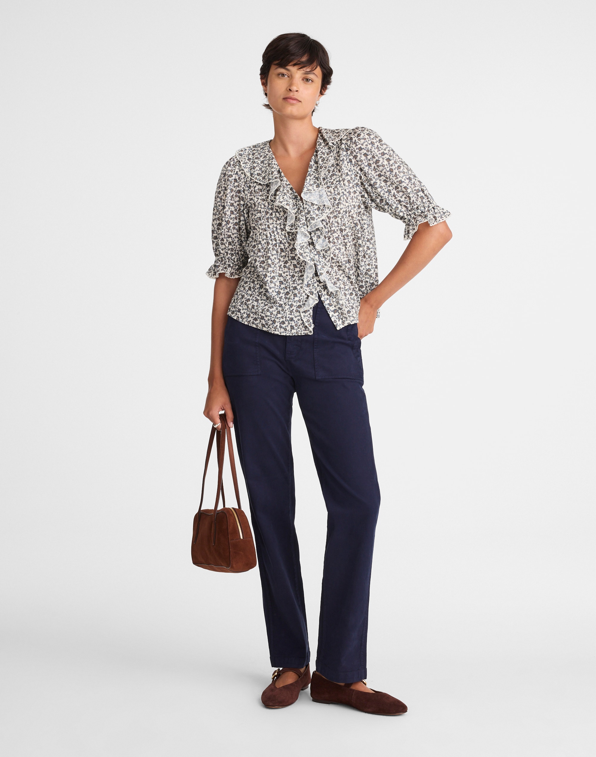 utility straight-leg pants