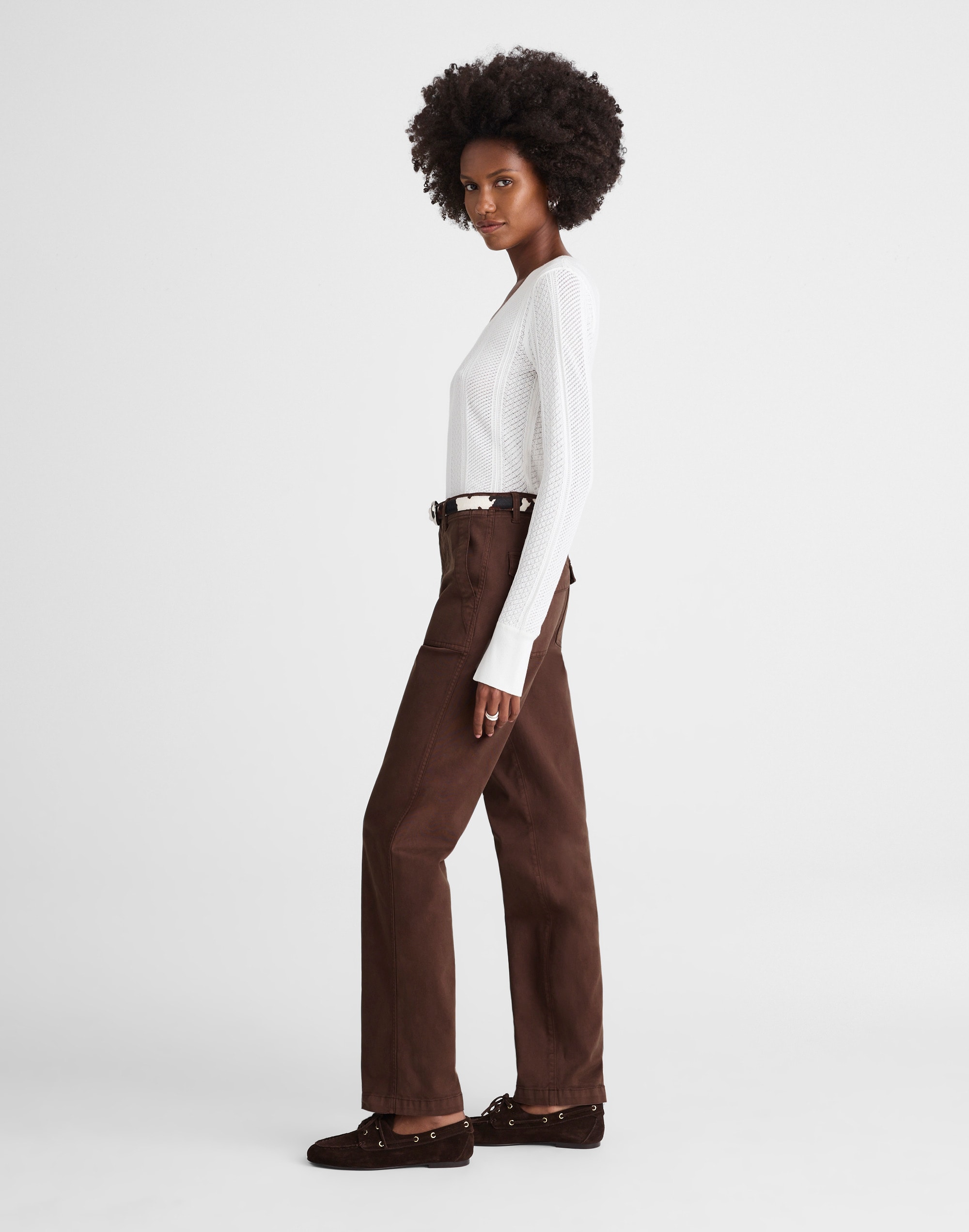 The Petite Utility Straight-Leg Pants