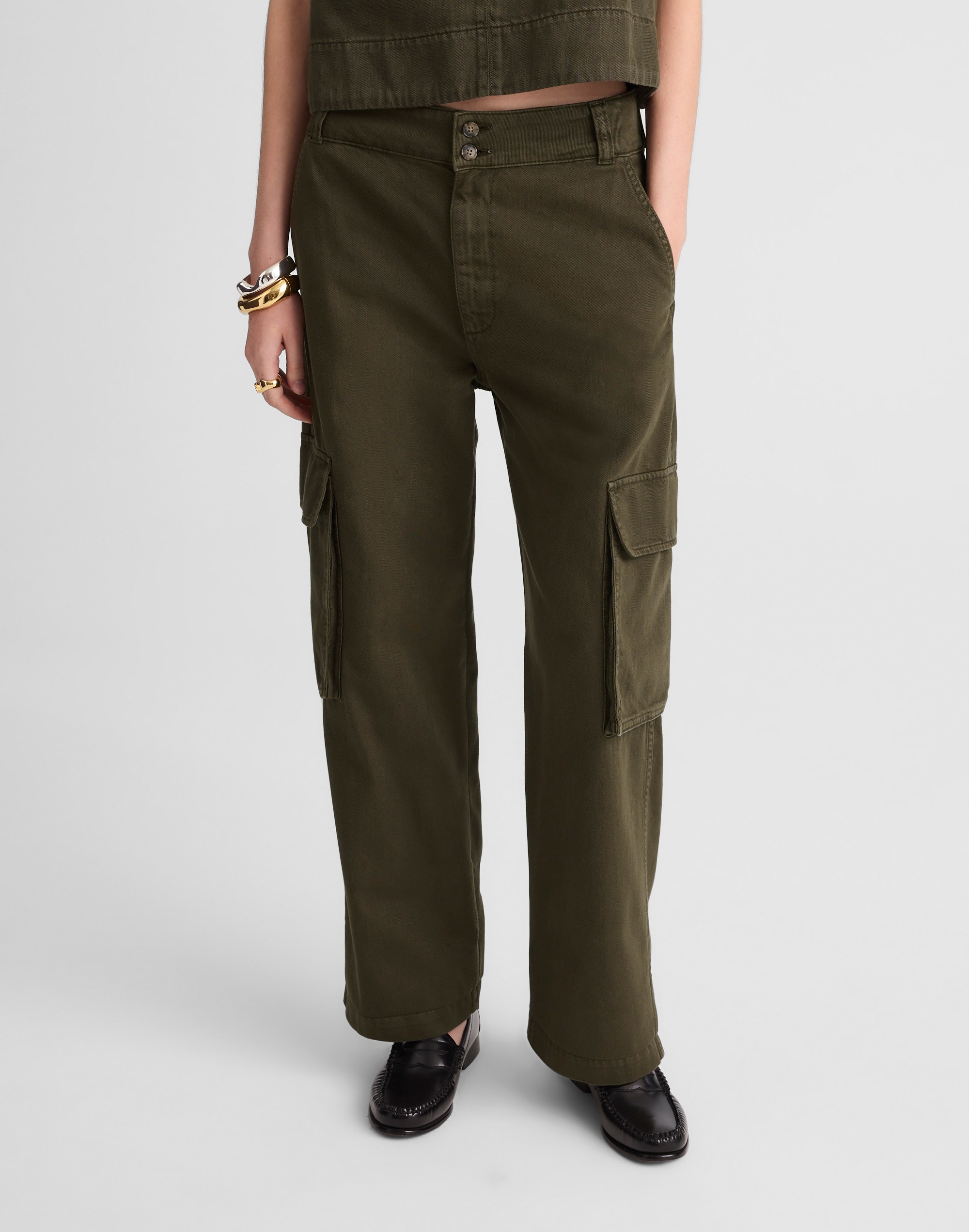 Utility Wide-Leg Trousers