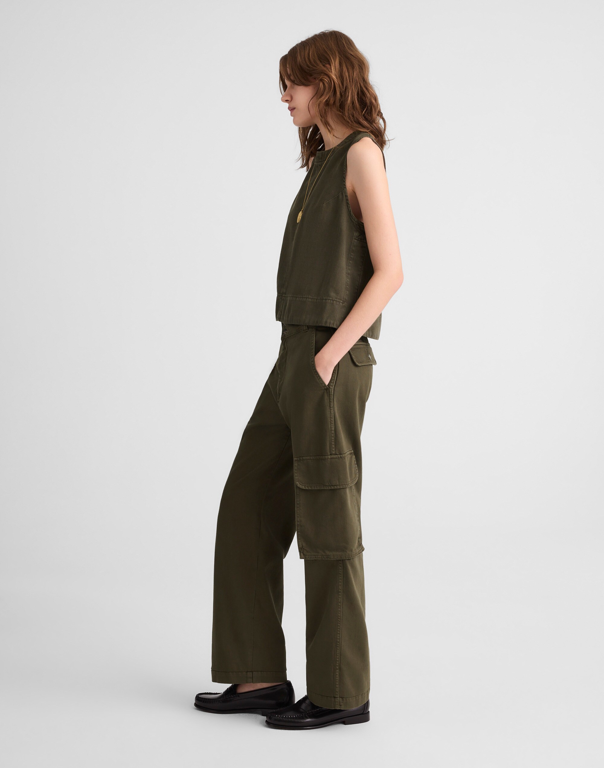 Utility Wide-Leg Trousers