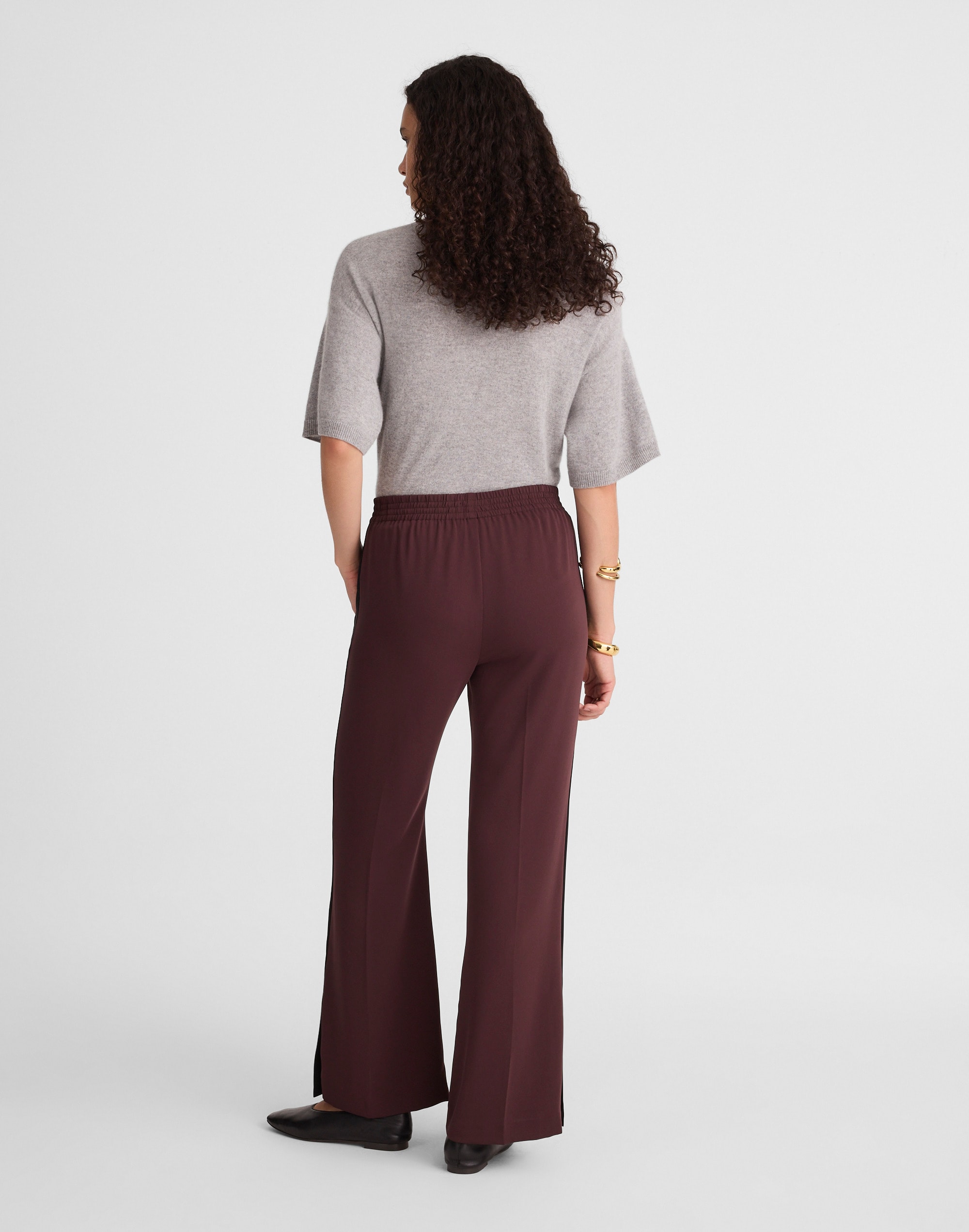 Pull-On Bootcut Track Pant