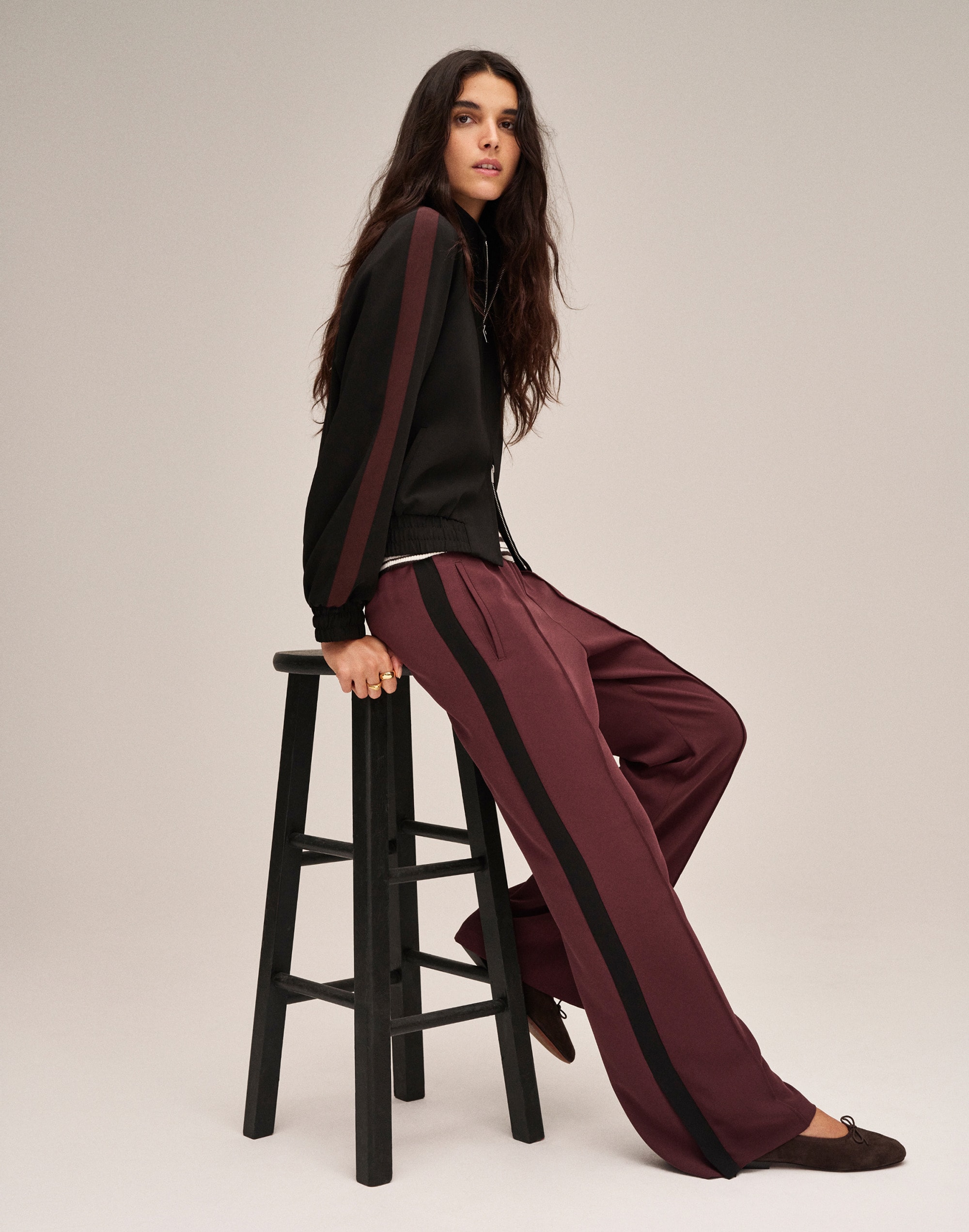 Pull-On Bootcut Track Pant
