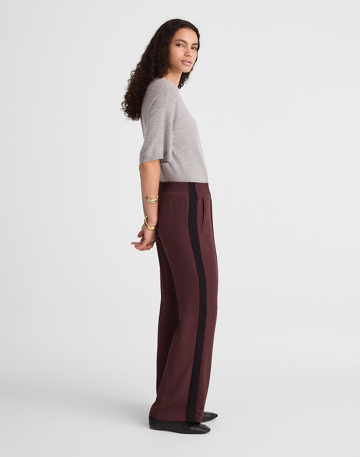 Pull-On Bootcut Track Pant