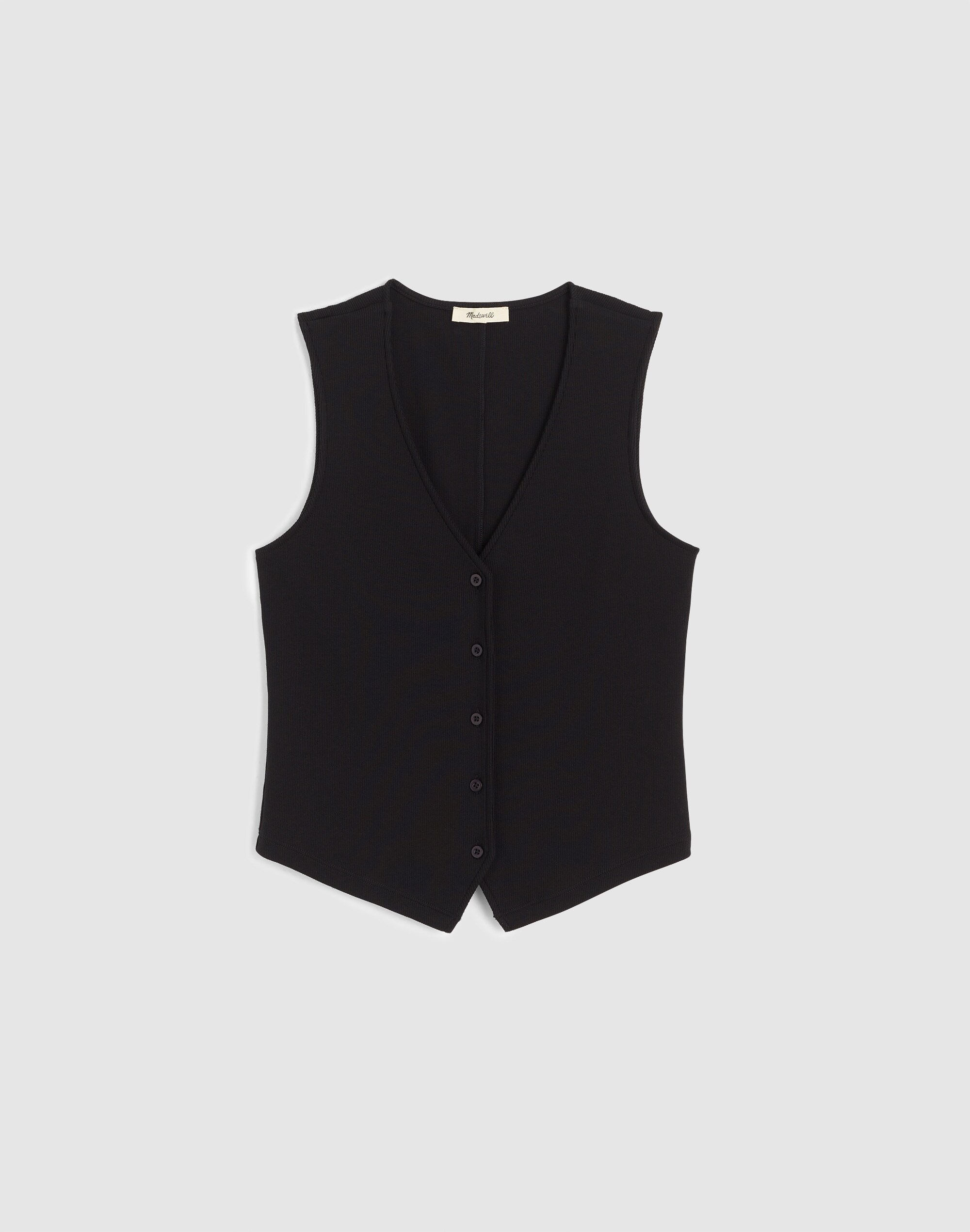 Ribbed V-Neck Vest