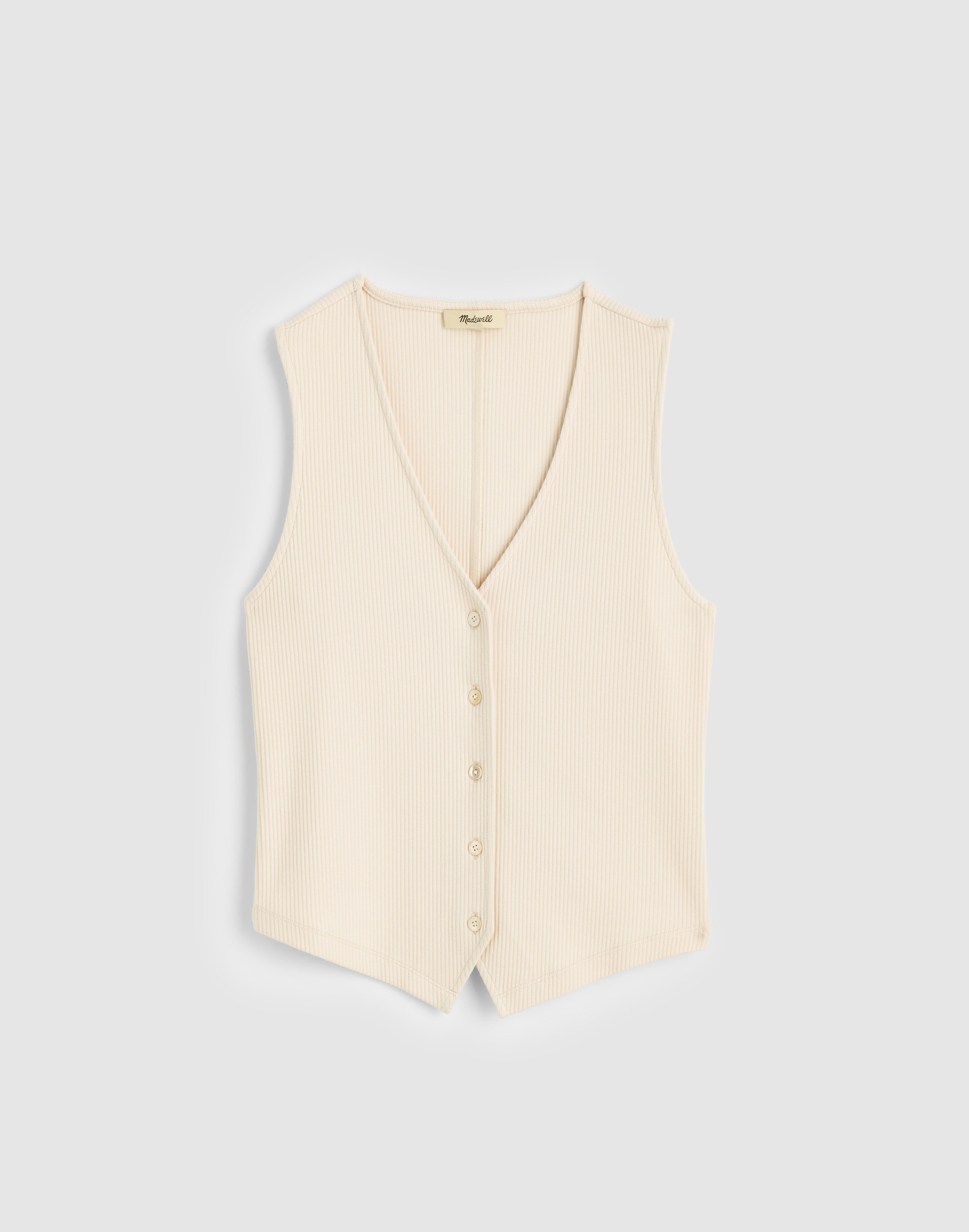 Ribbed V-Neck Vest