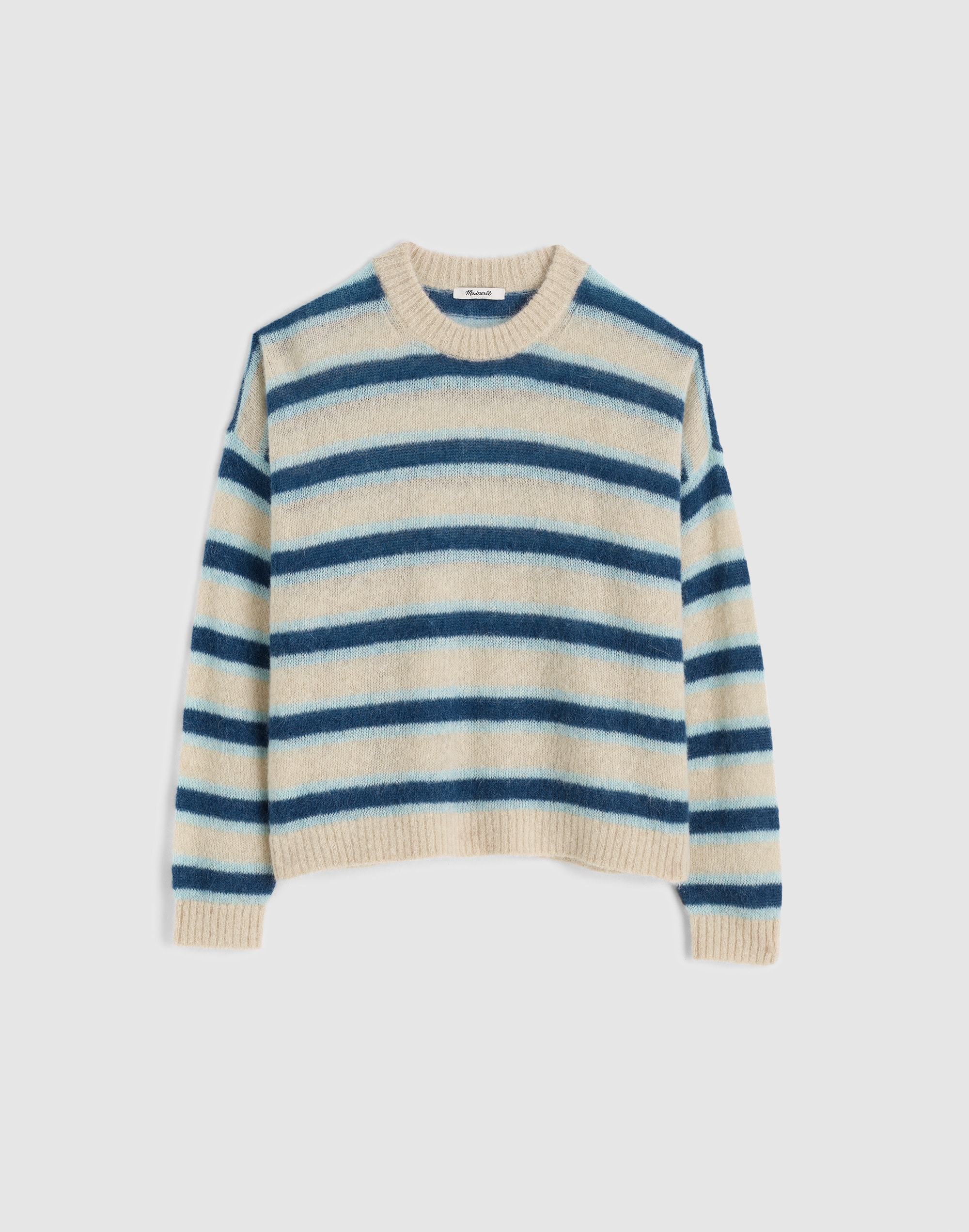 Striped Pullover Sweater in Alpaca Blend