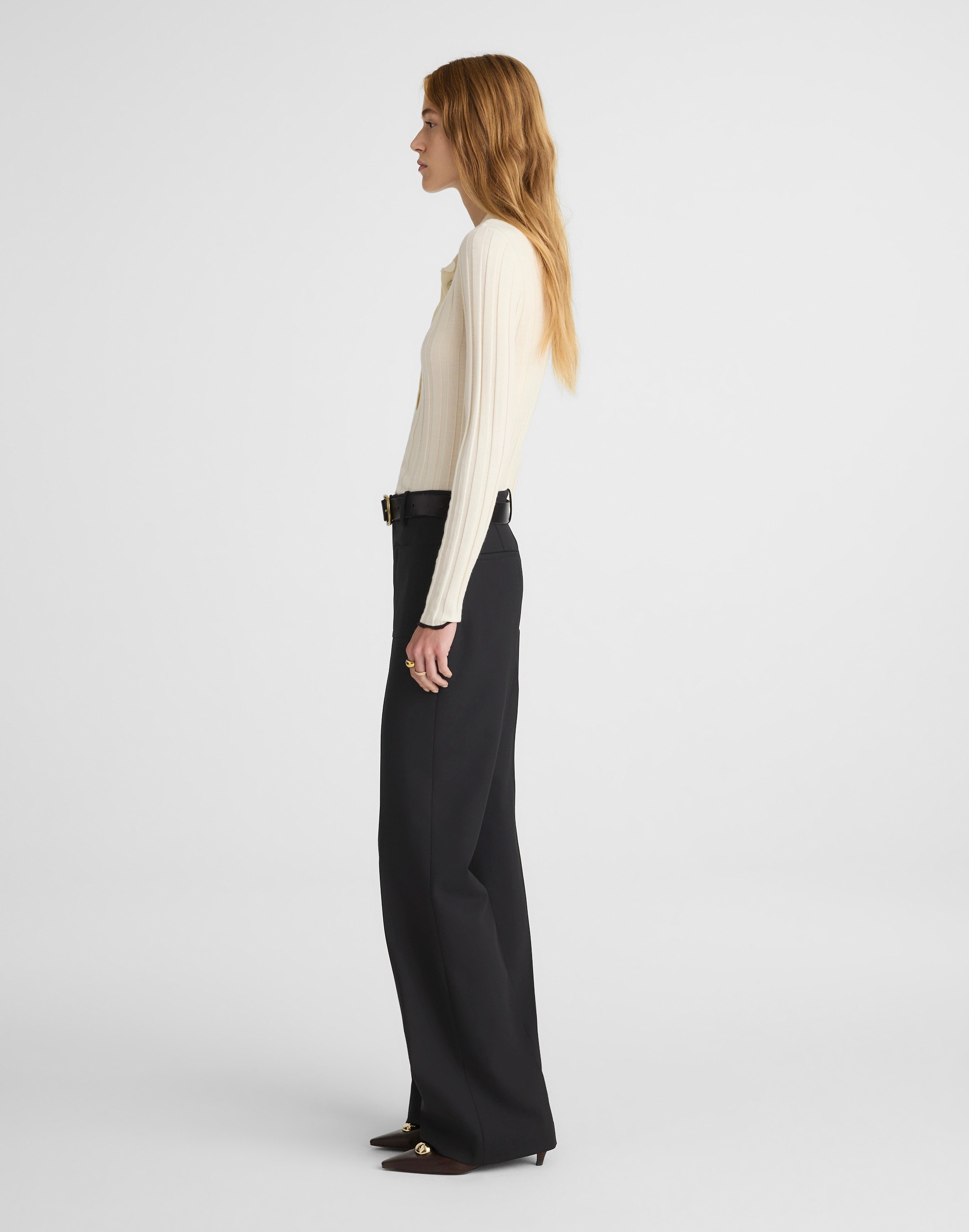 Petite High-Rise Bootcut Trouser