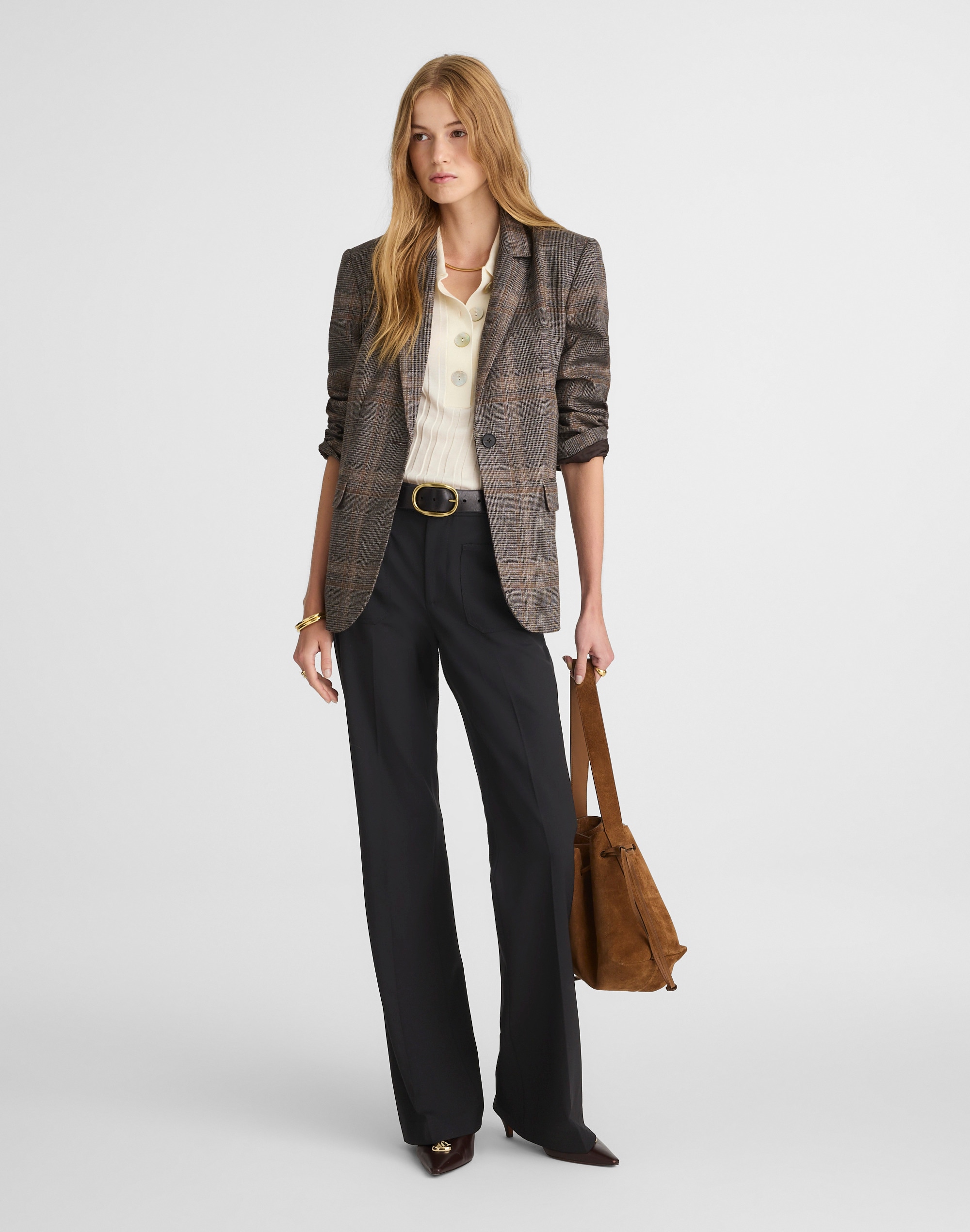 Petite High-Rise Bootcut Trouser