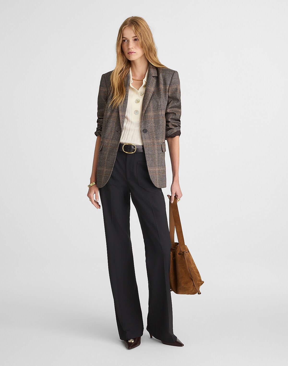 High-Rise Bootcut Trouser