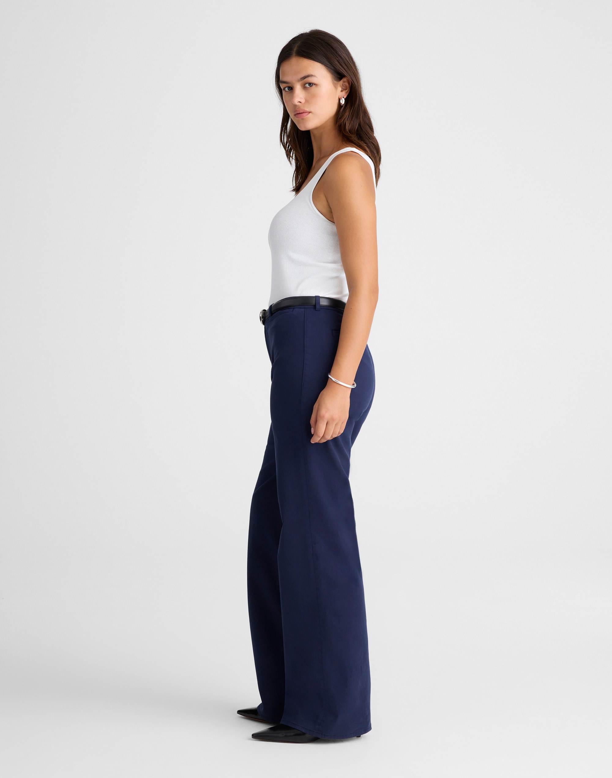 The Tall Wide-Leg Pant in Garment-Dyed Twill