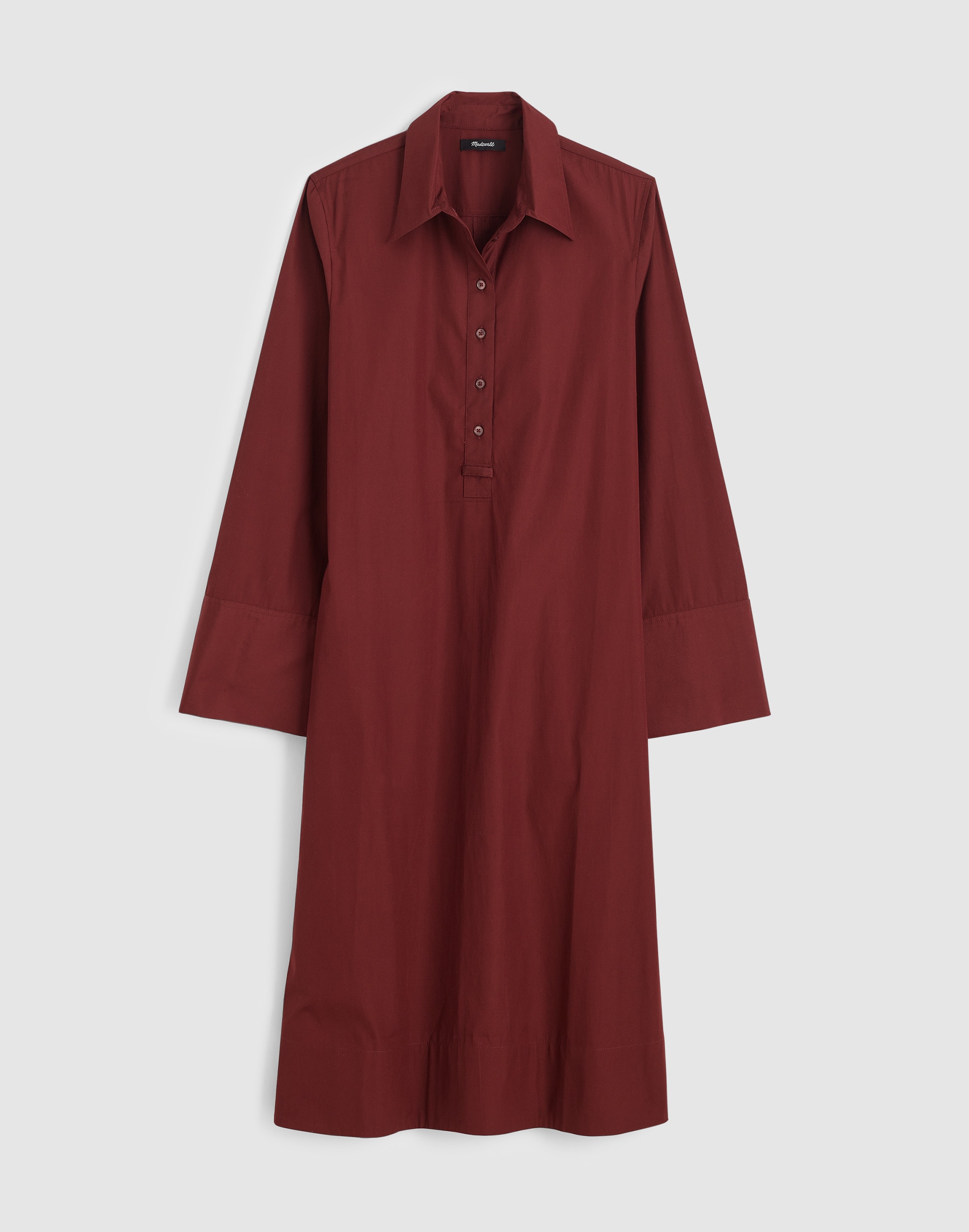 Poplin Long-Sleeved Shirtdress