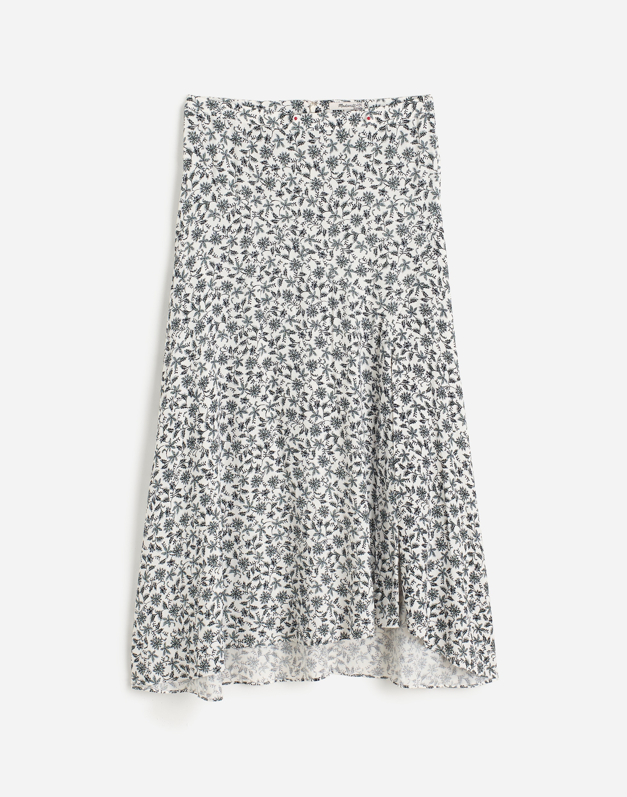 Midi Slip Skirt in Floral
