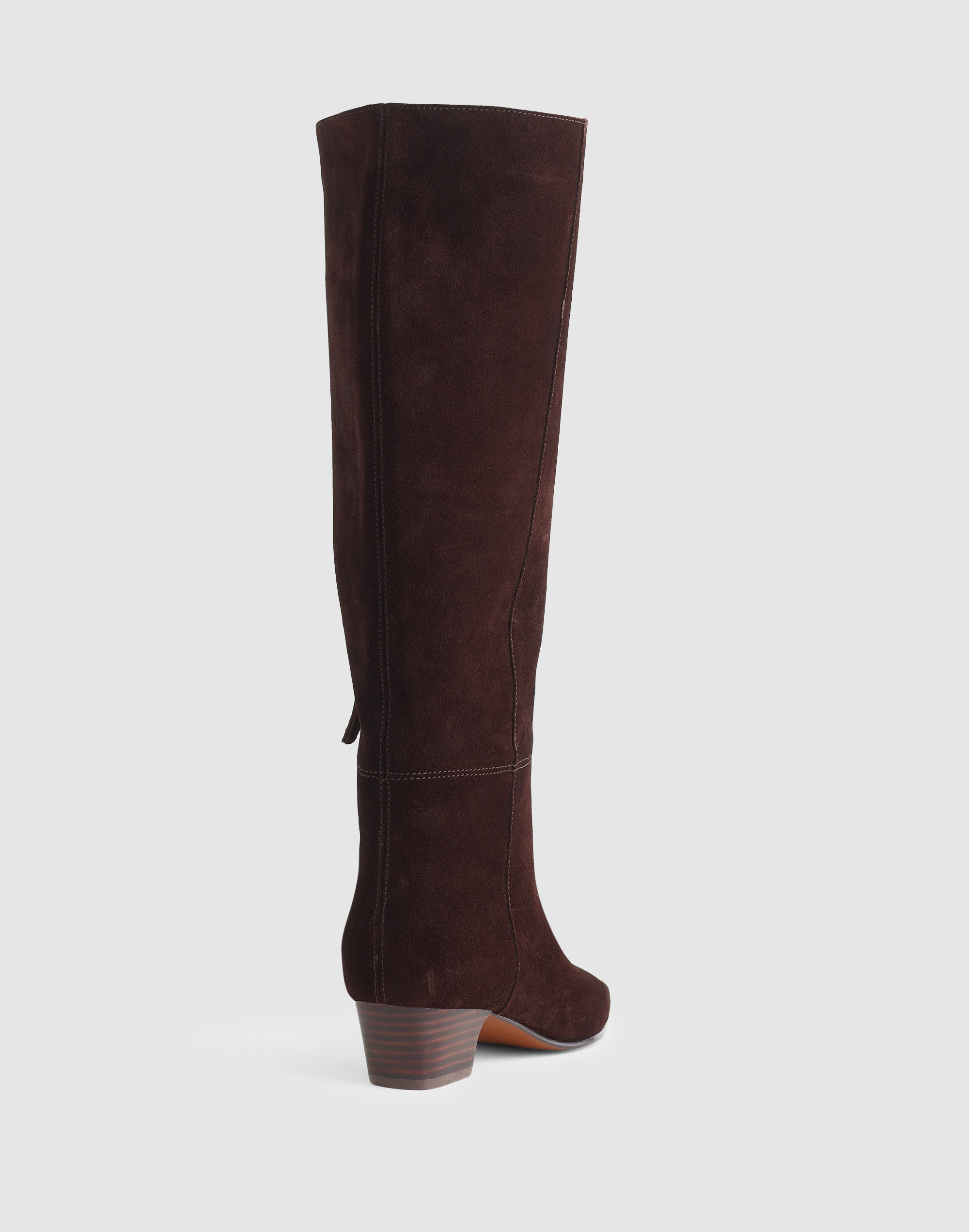 The Lexie Tall Boot with Extended Calf in Suede