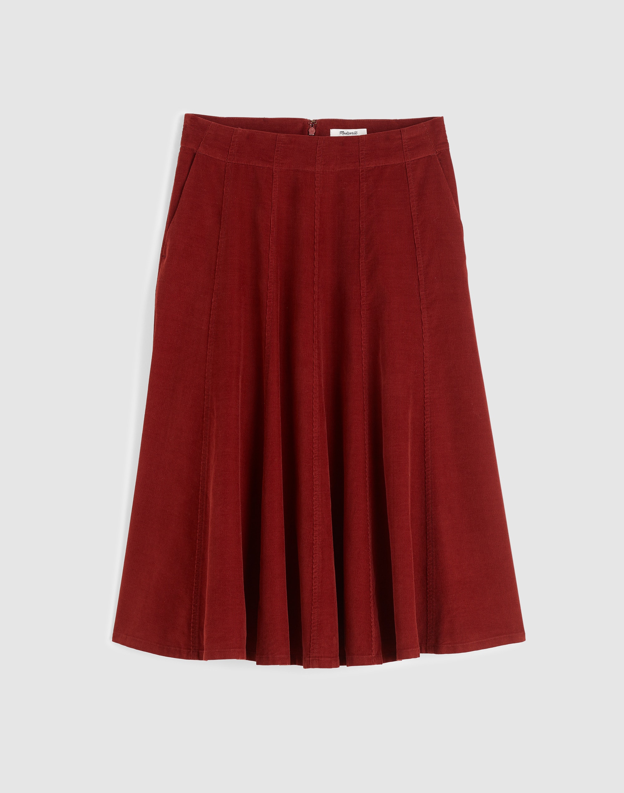 Drapey Corduroy Midi Skirt Alternate Image 6