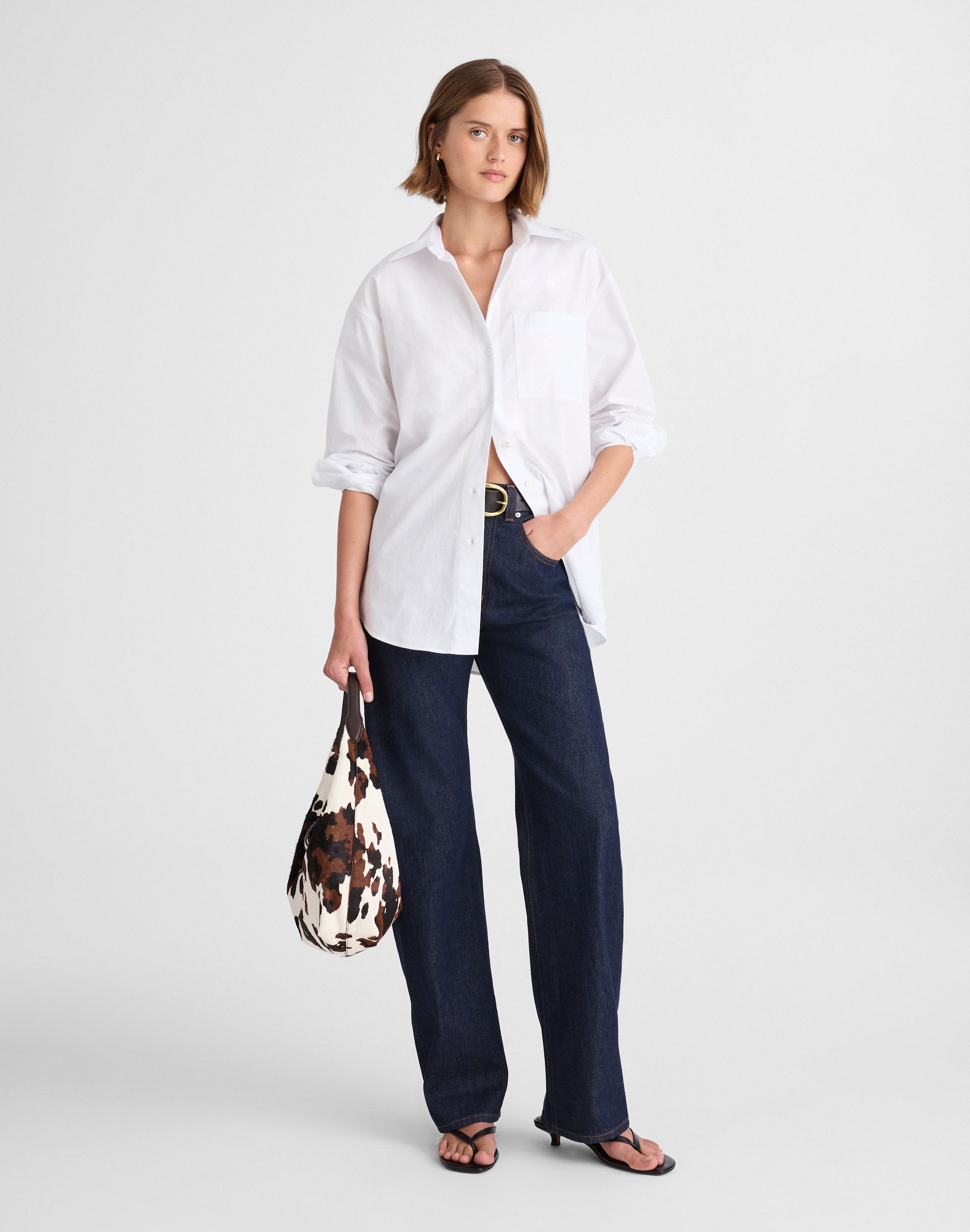 oversized button-up shirt