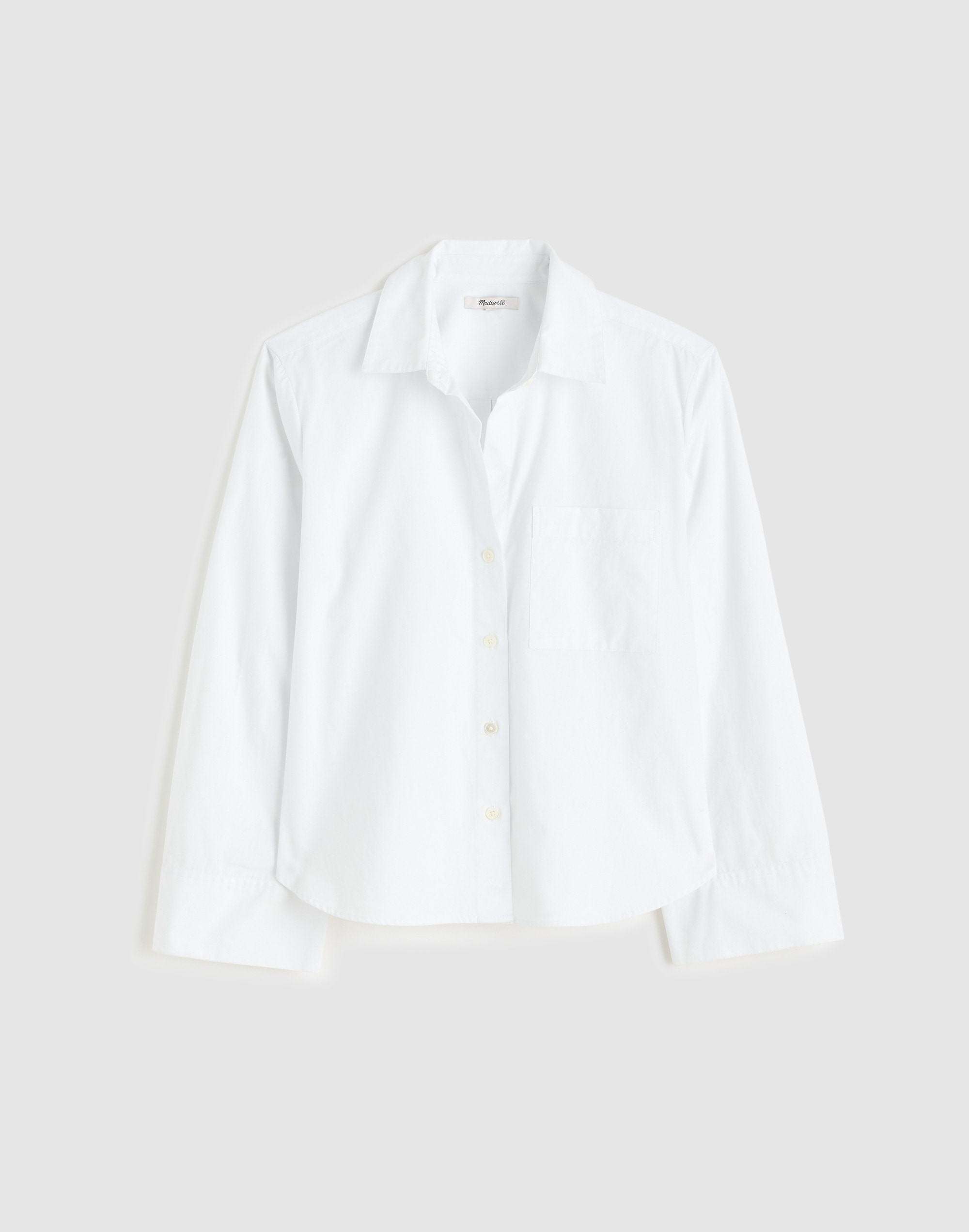 Easy Y-Neck Button-Up Shirt