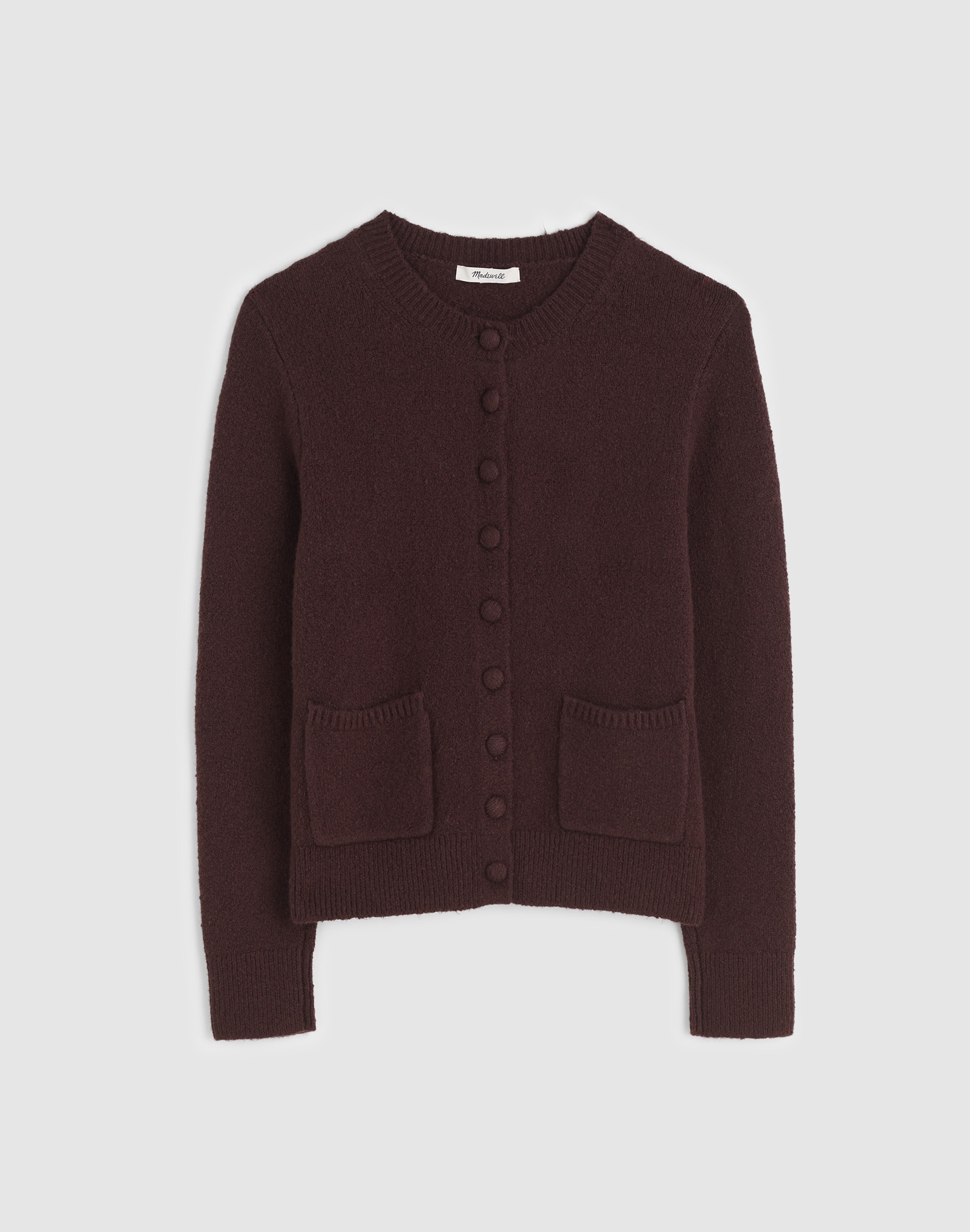 Patch-Pocket Cotton-Blend Cardigan