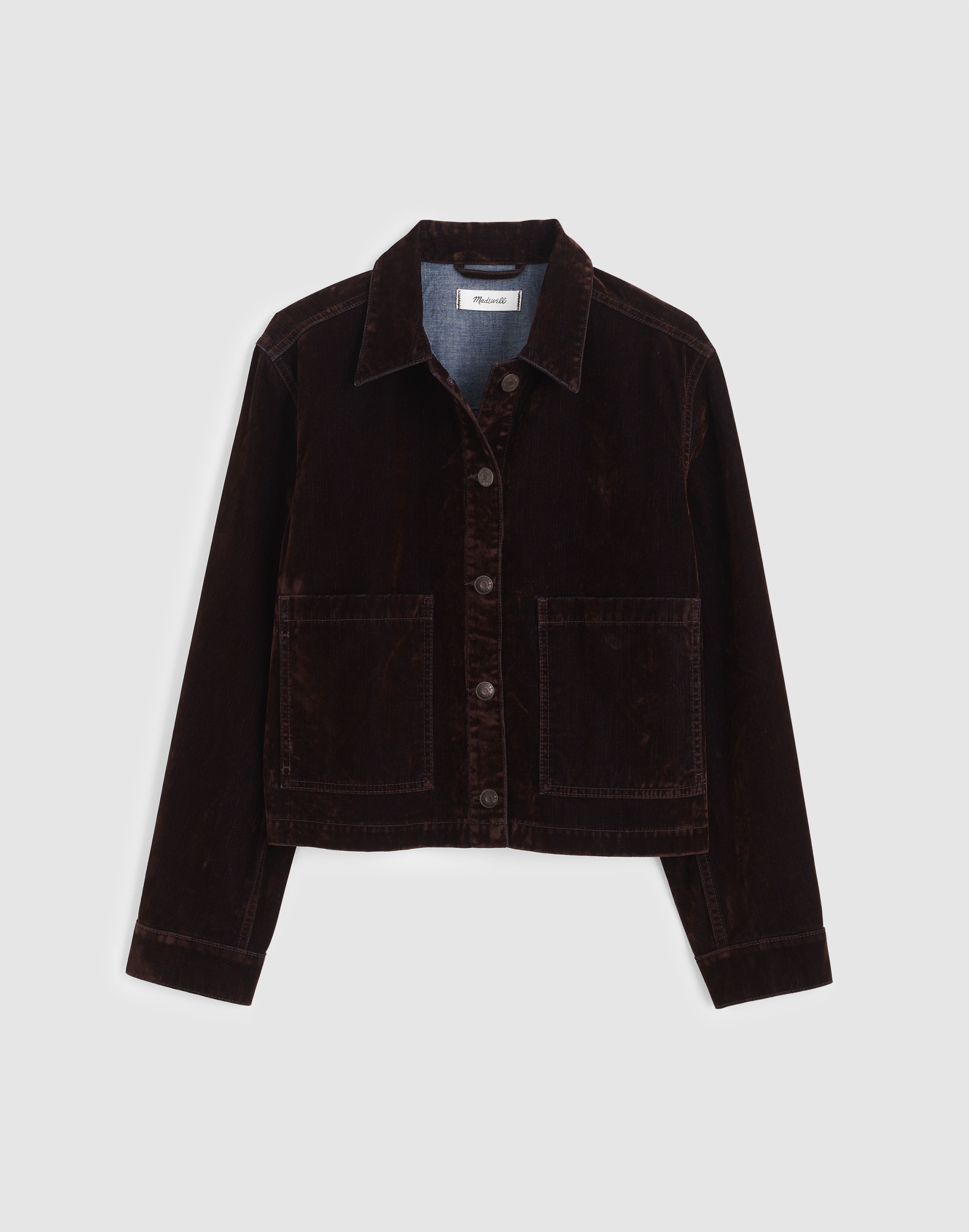Flocked Denim Chore Jacket