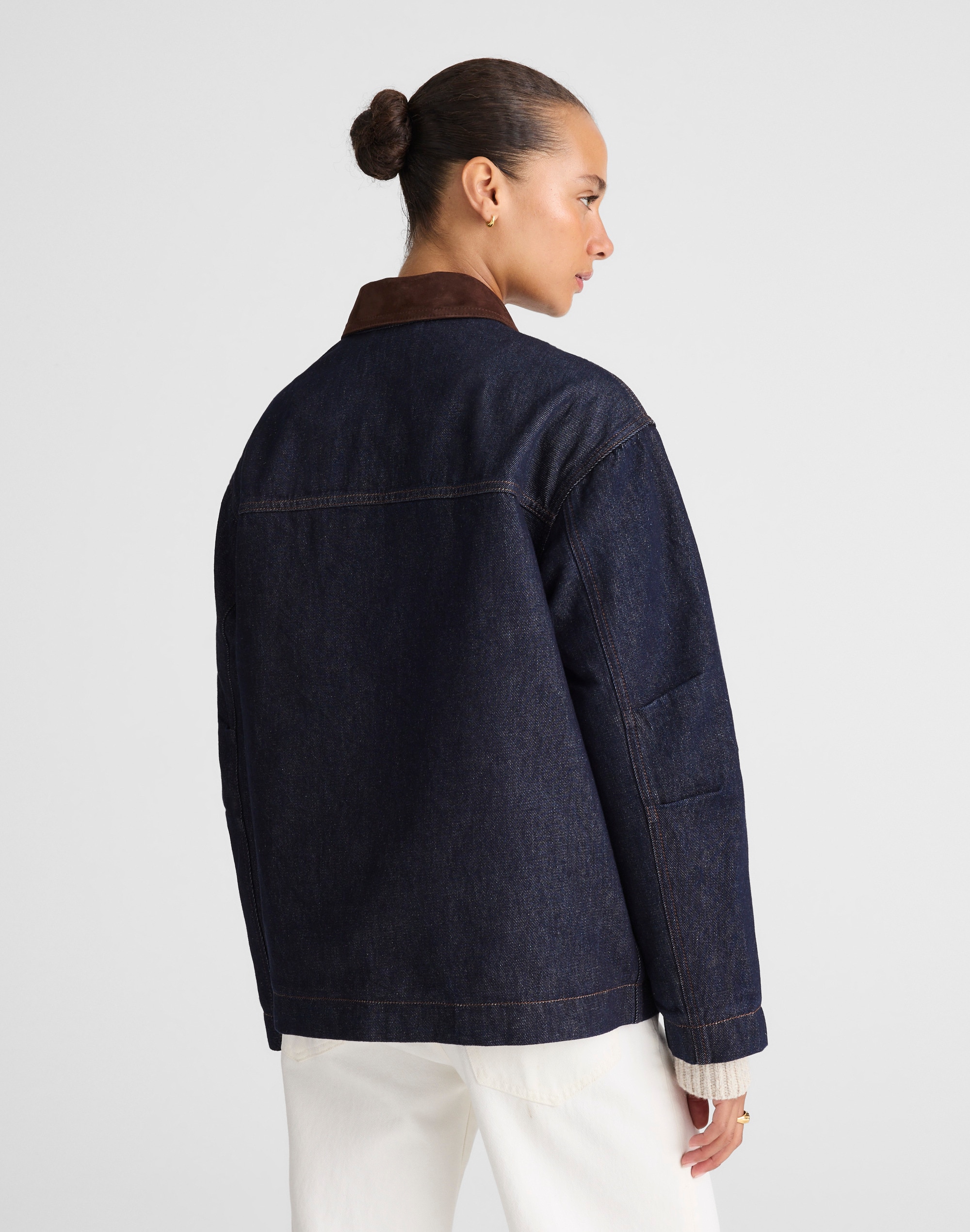 Denim Chore Jacket  in Rinse Wash