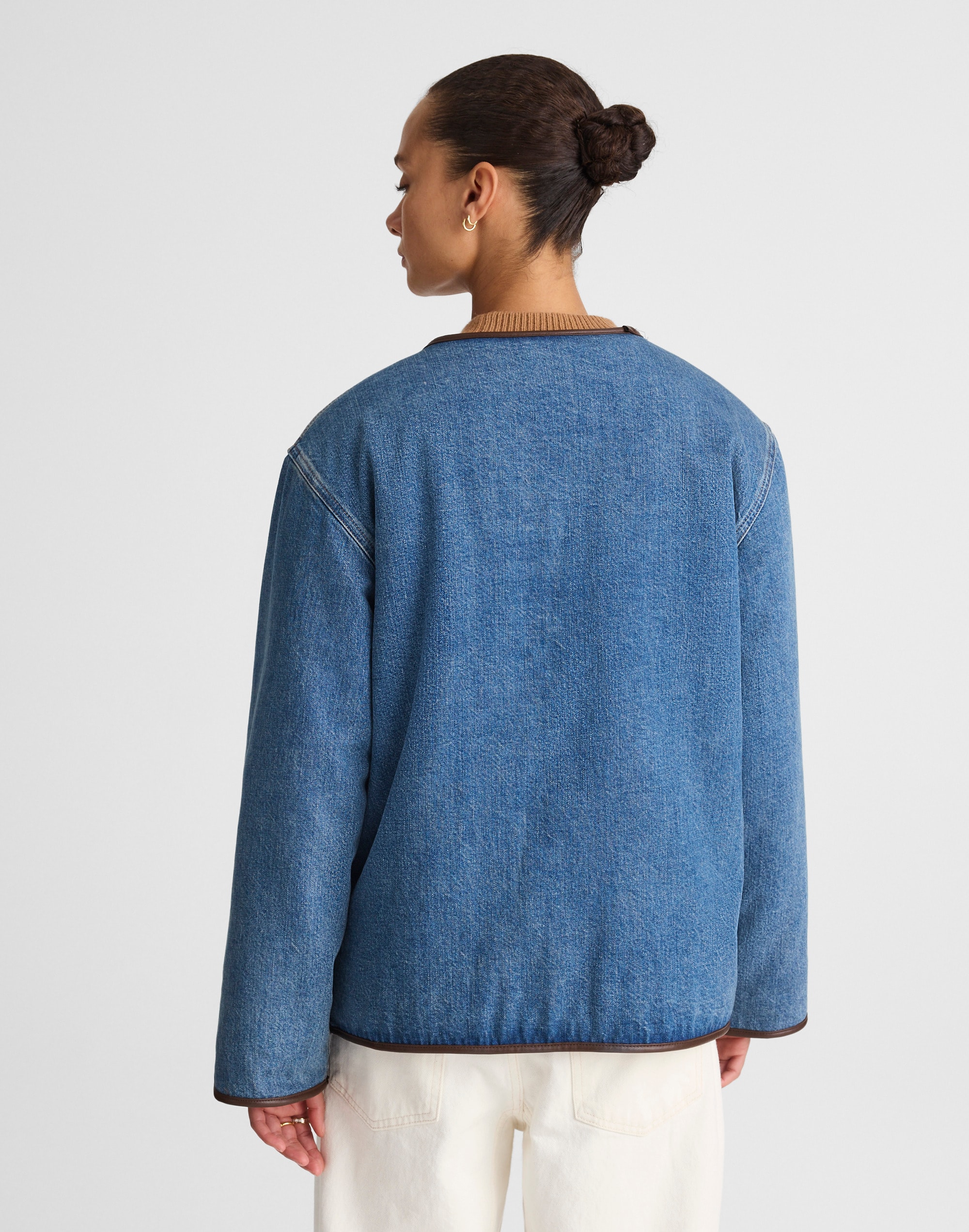 Reversible Denim &amp; Sherpa Jacket