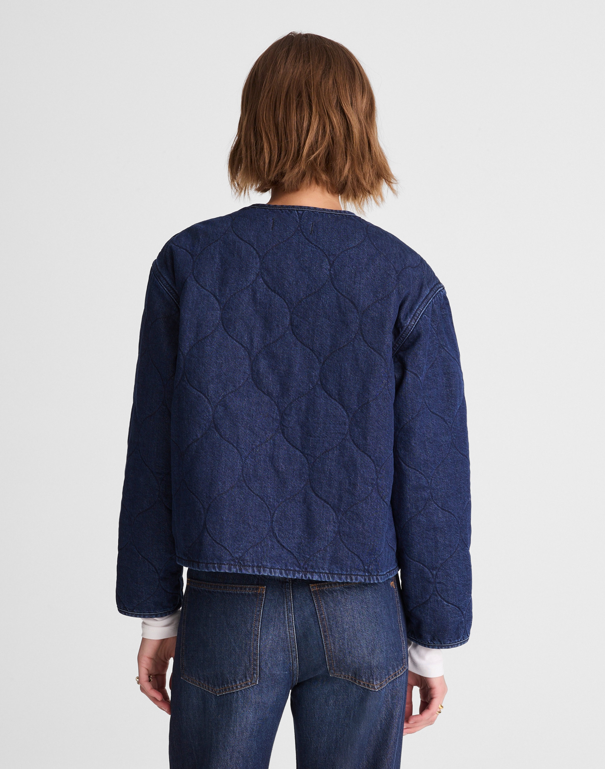 Quilted Denim Jacket