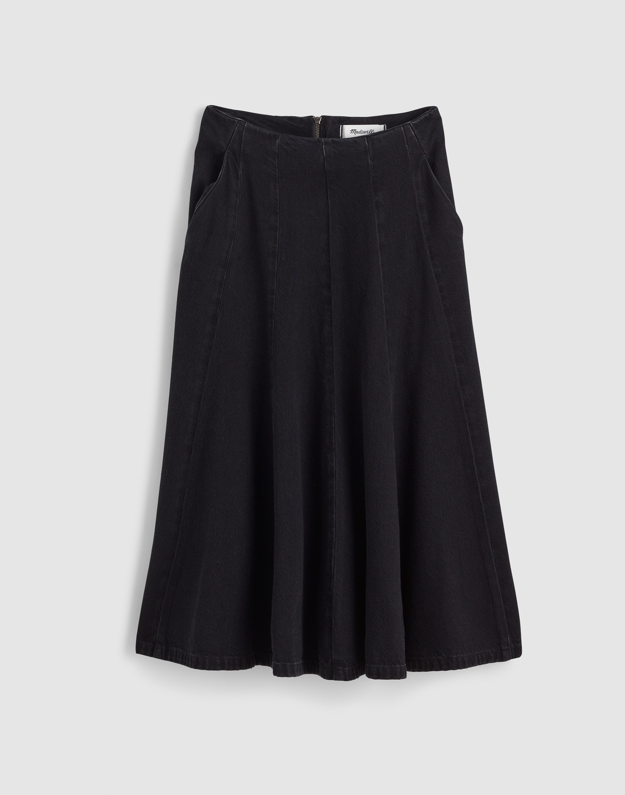 Airy Denim Circle Skirt