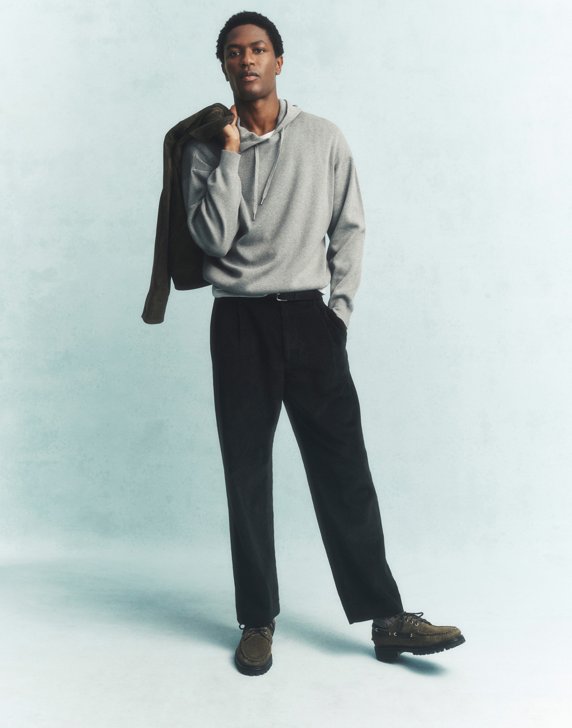 Pleated Trousers Corduroy