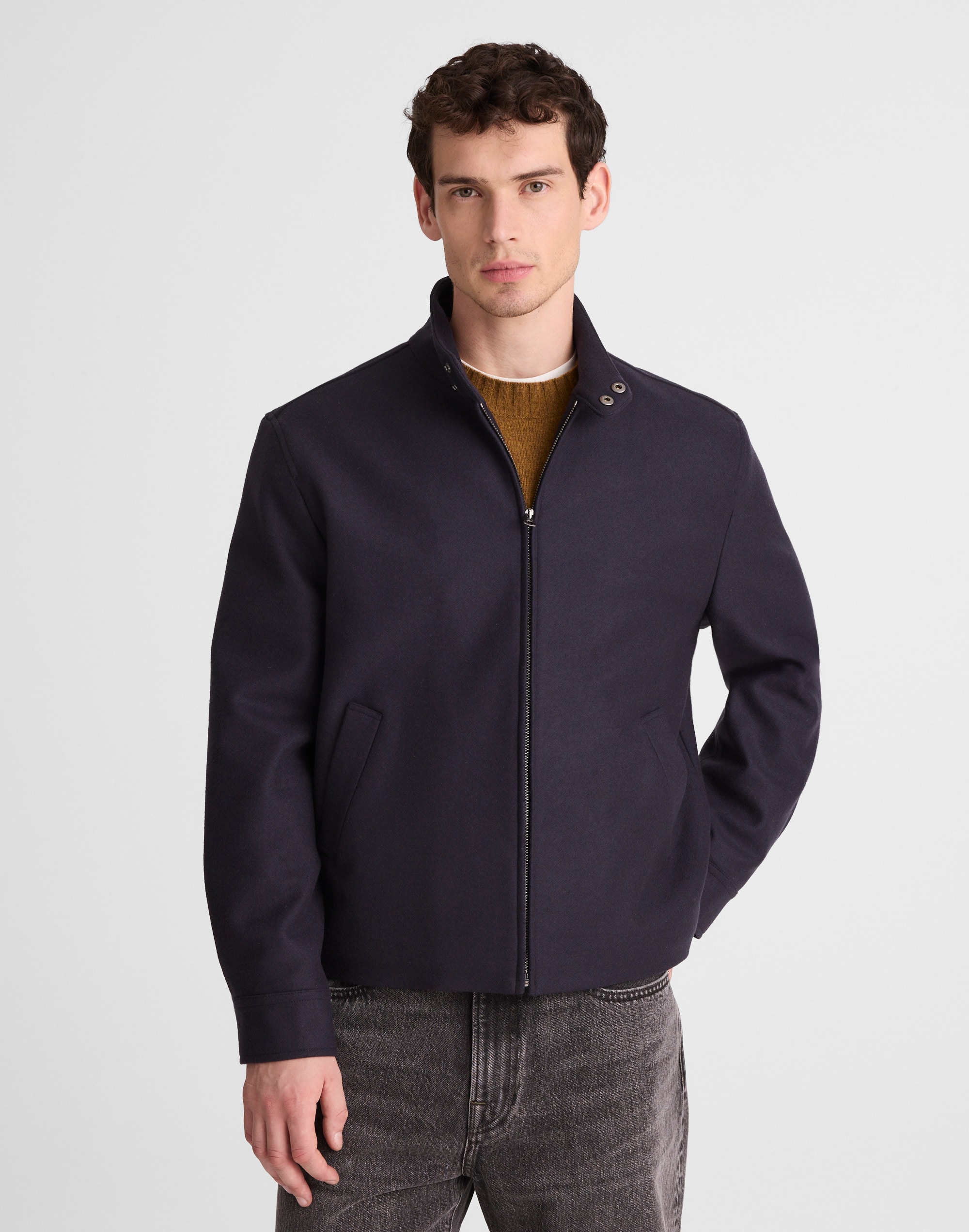 Madewell Harrington Jacket In Blue