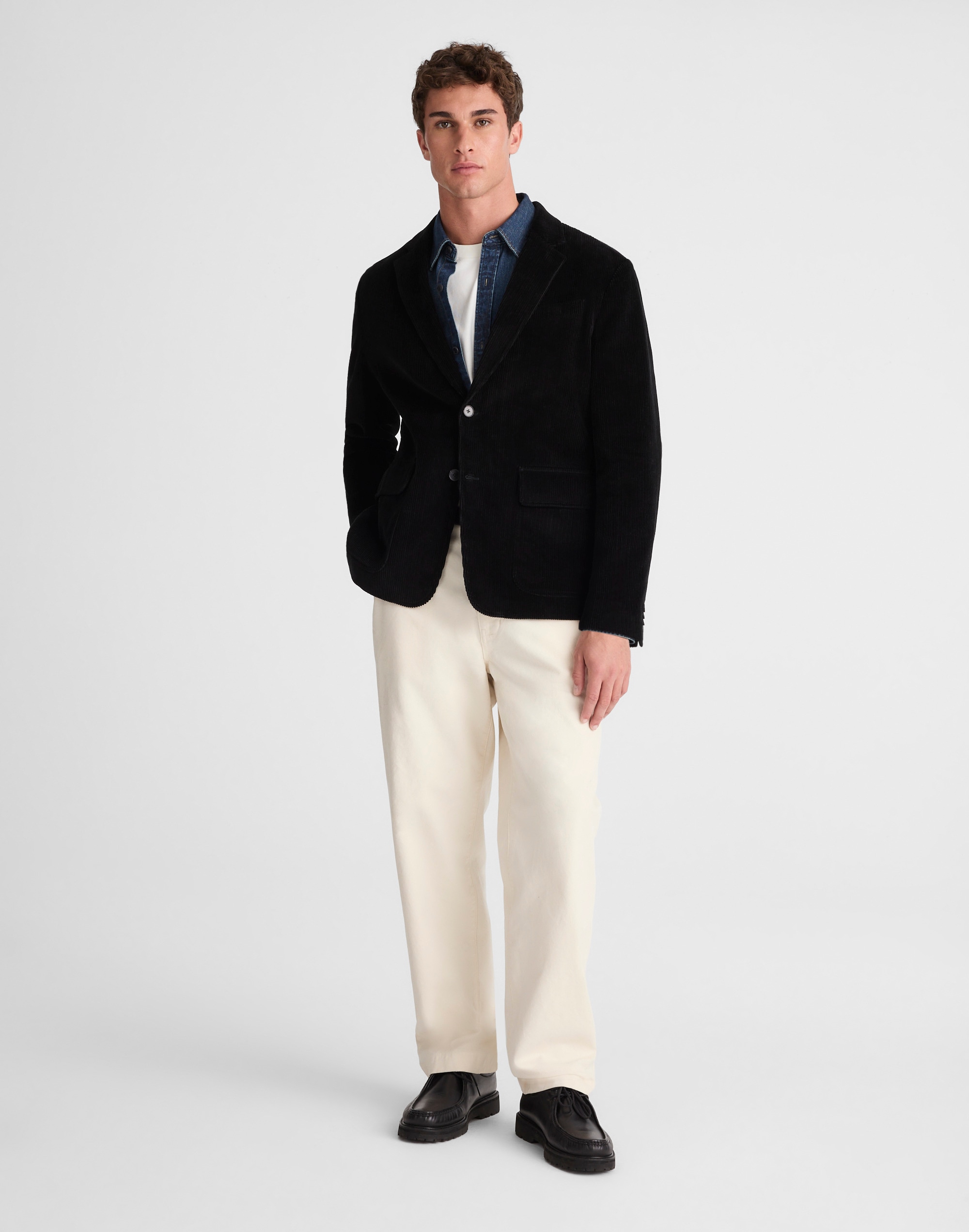 Unstructured Blazer Corduroy