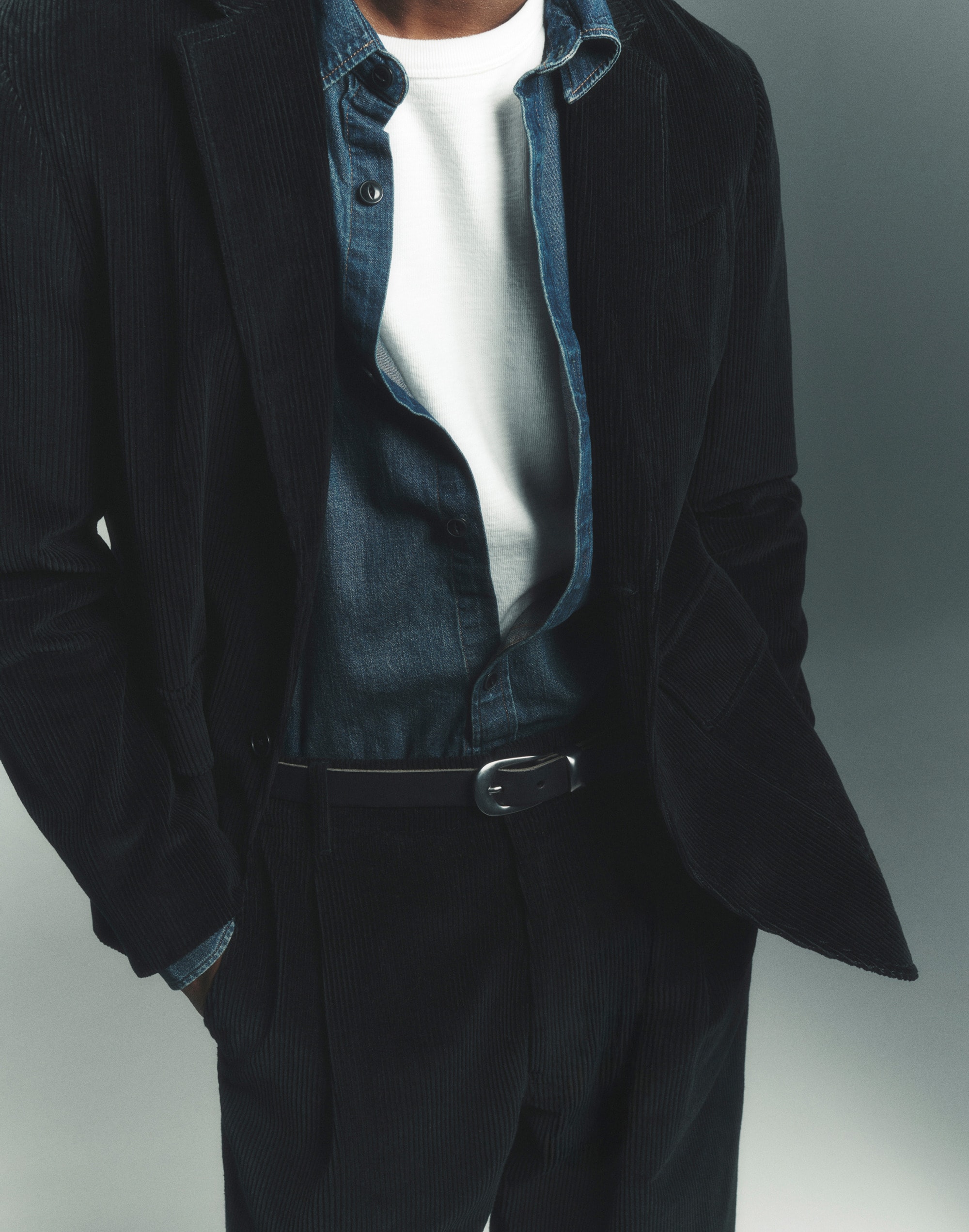 Unstructured Blazer Corduroy