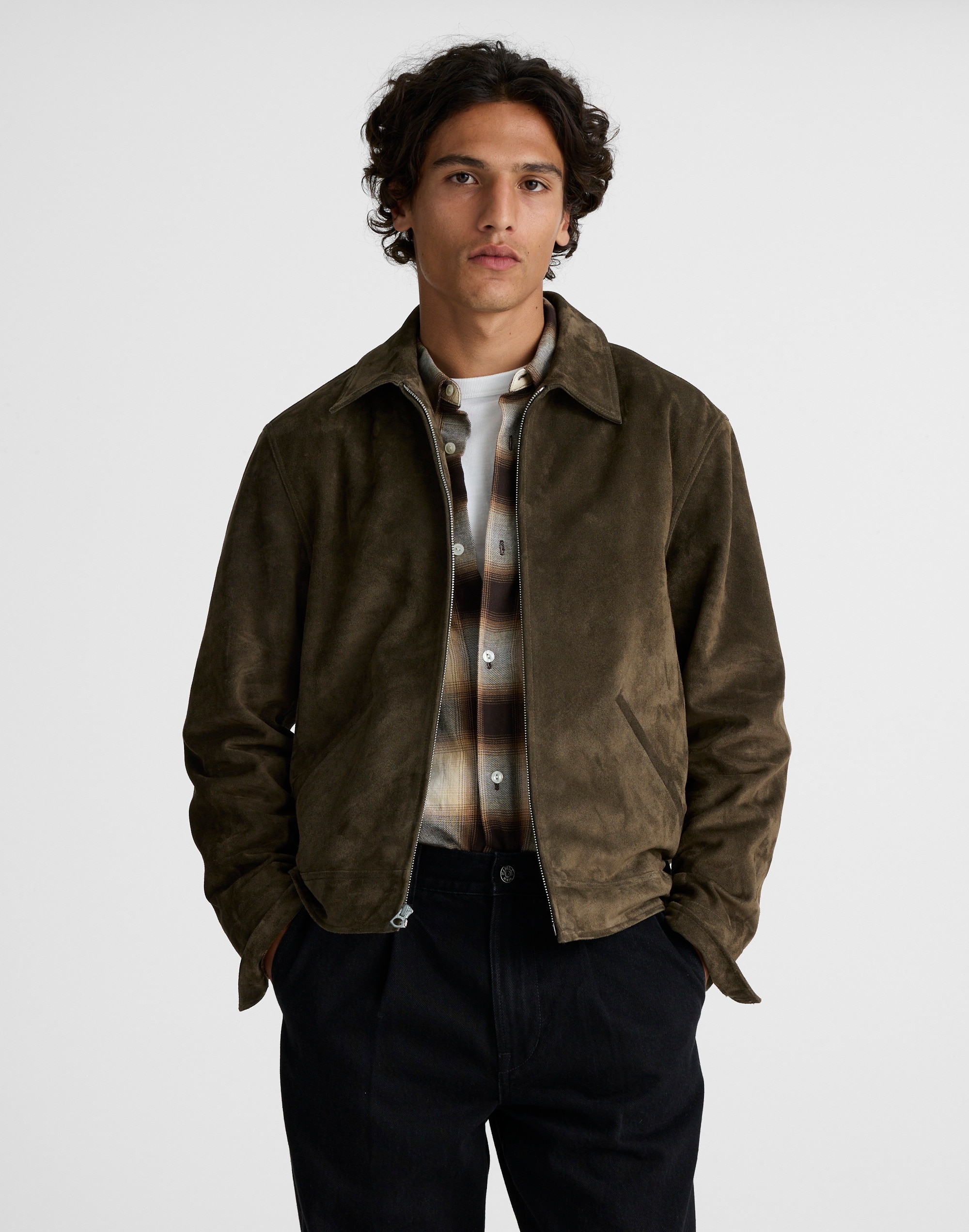 Madewell Zip-front Jacket In Green