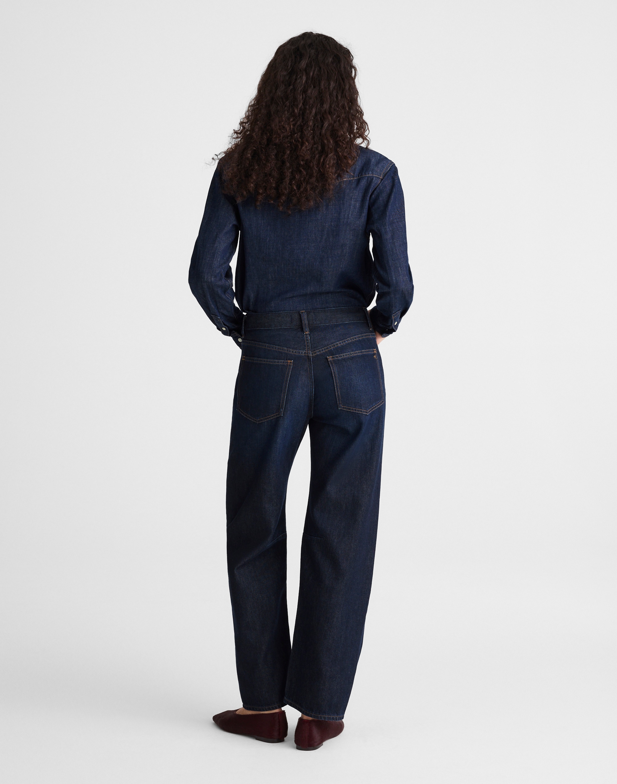 The Darted Barrel-Leg Jean in SoftDrape
