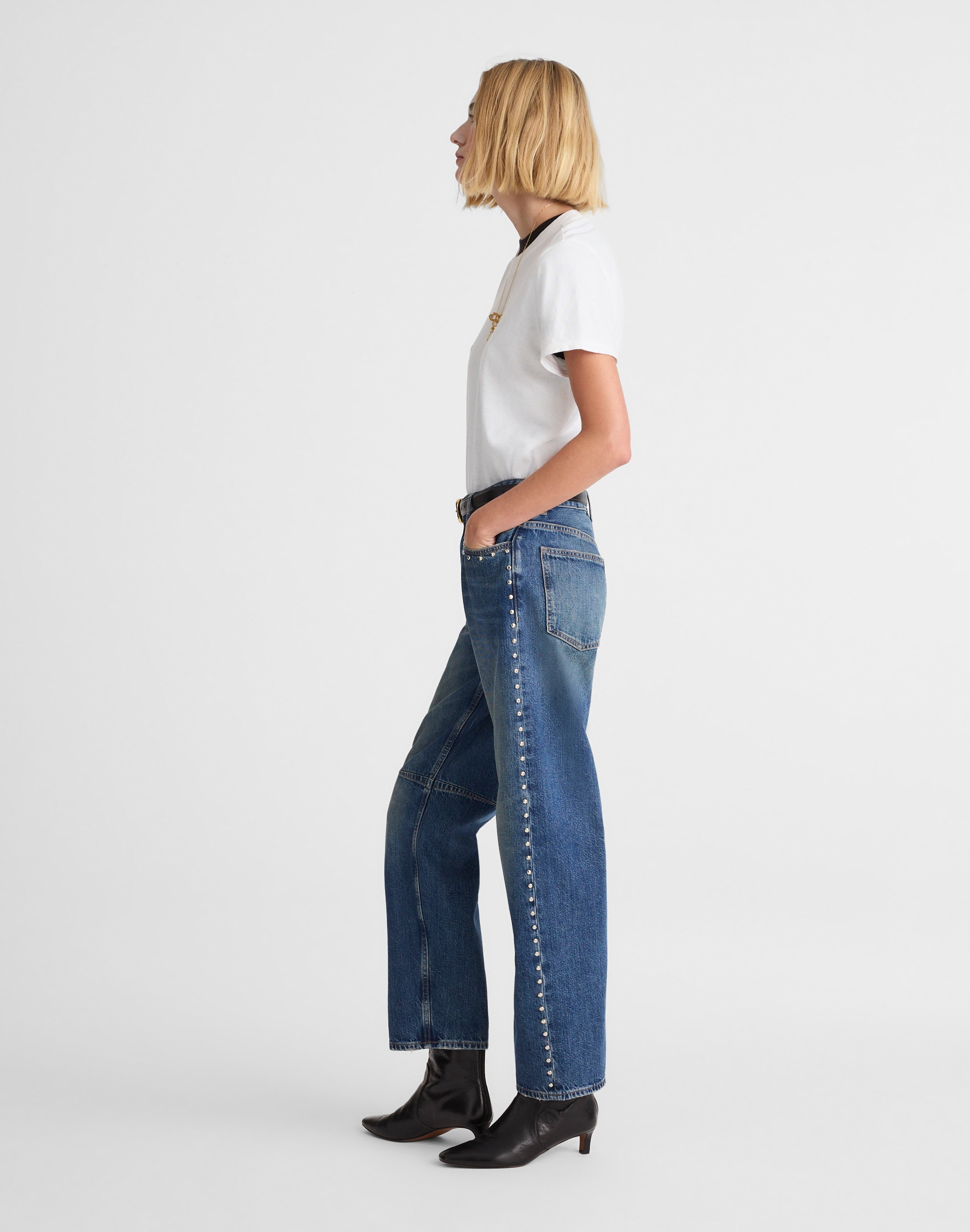 Madewell The Darted Barrel-leg Jean