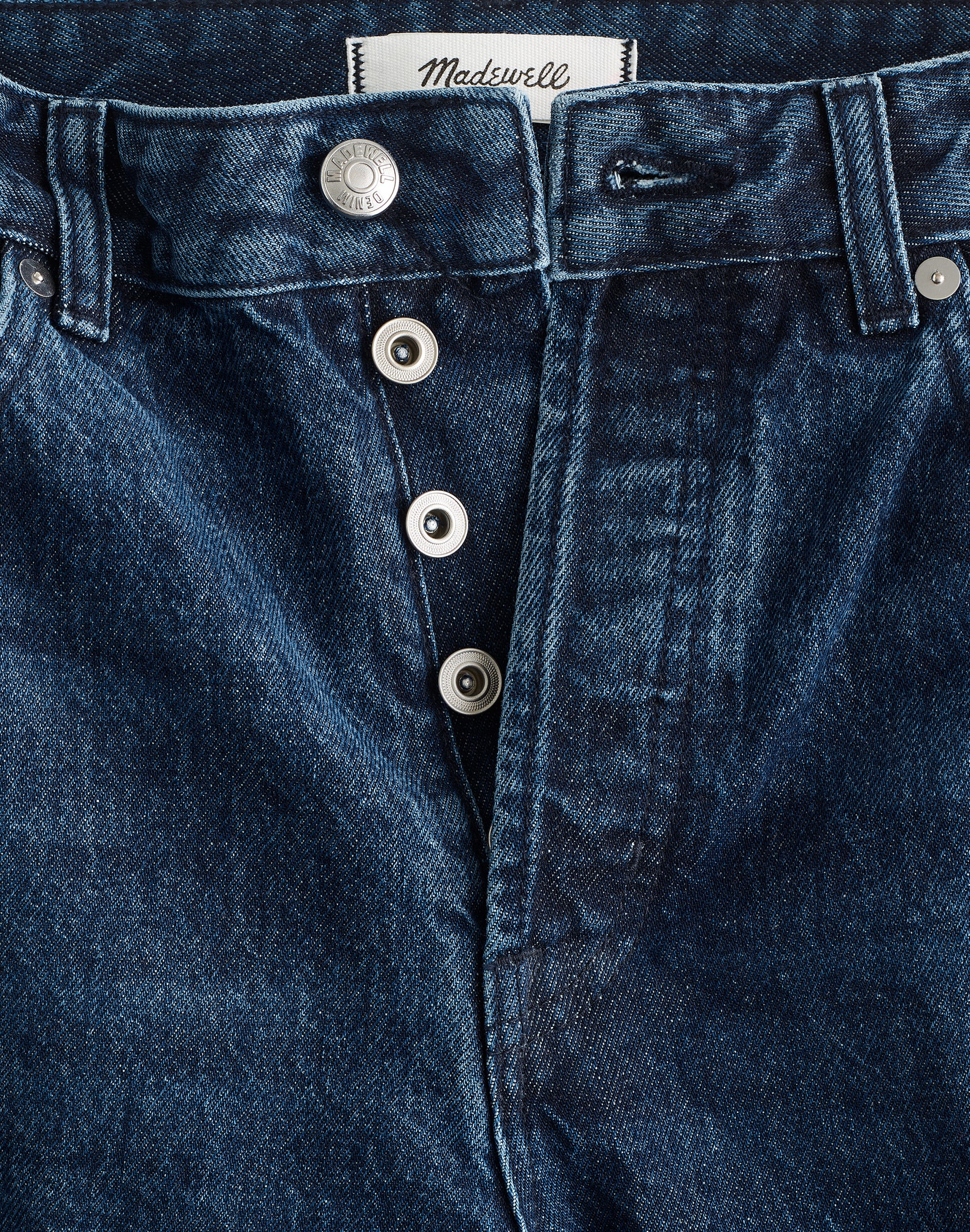Petite Pieced Barrel-Leg Jeans