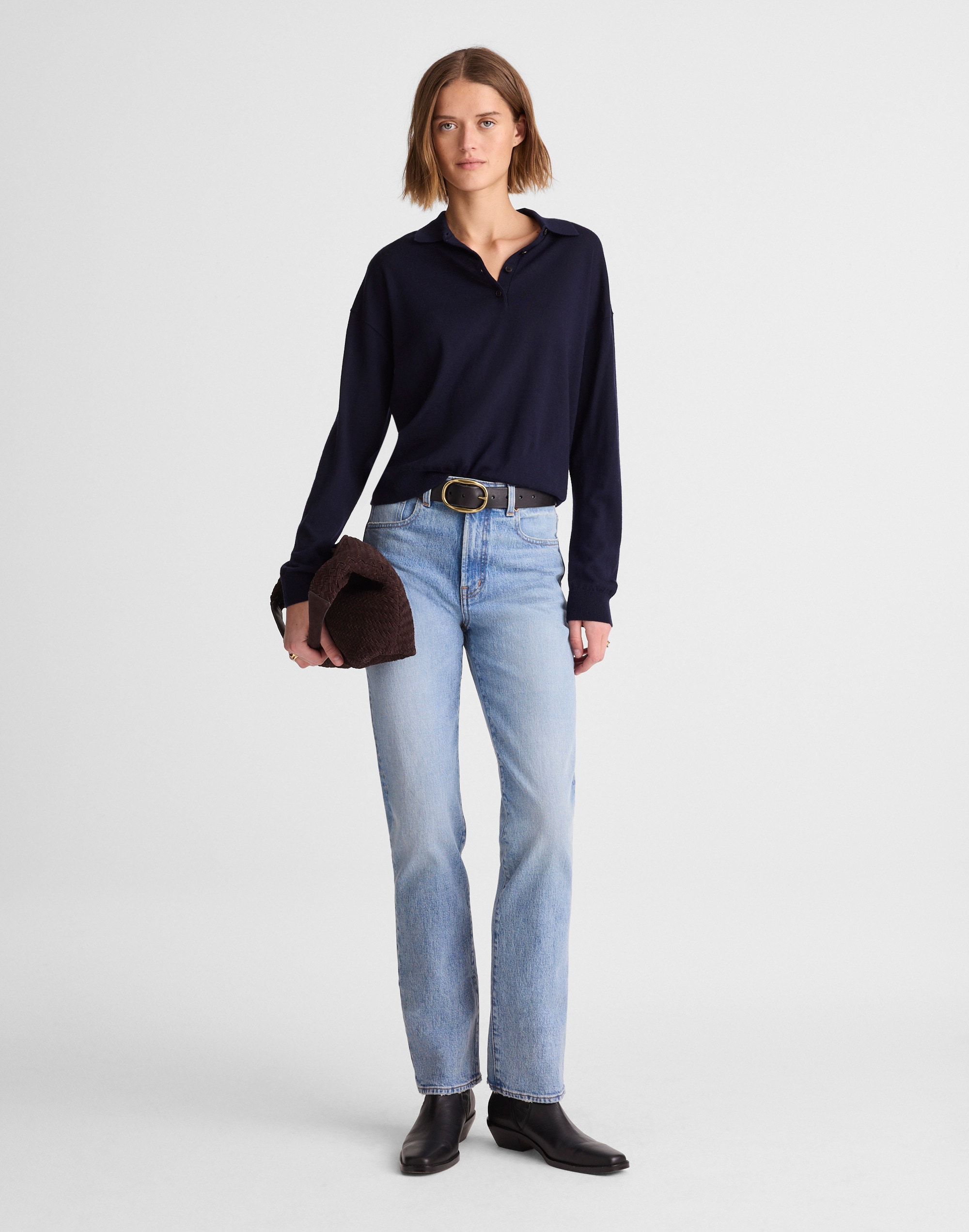 The Petite Longline Straight Jean