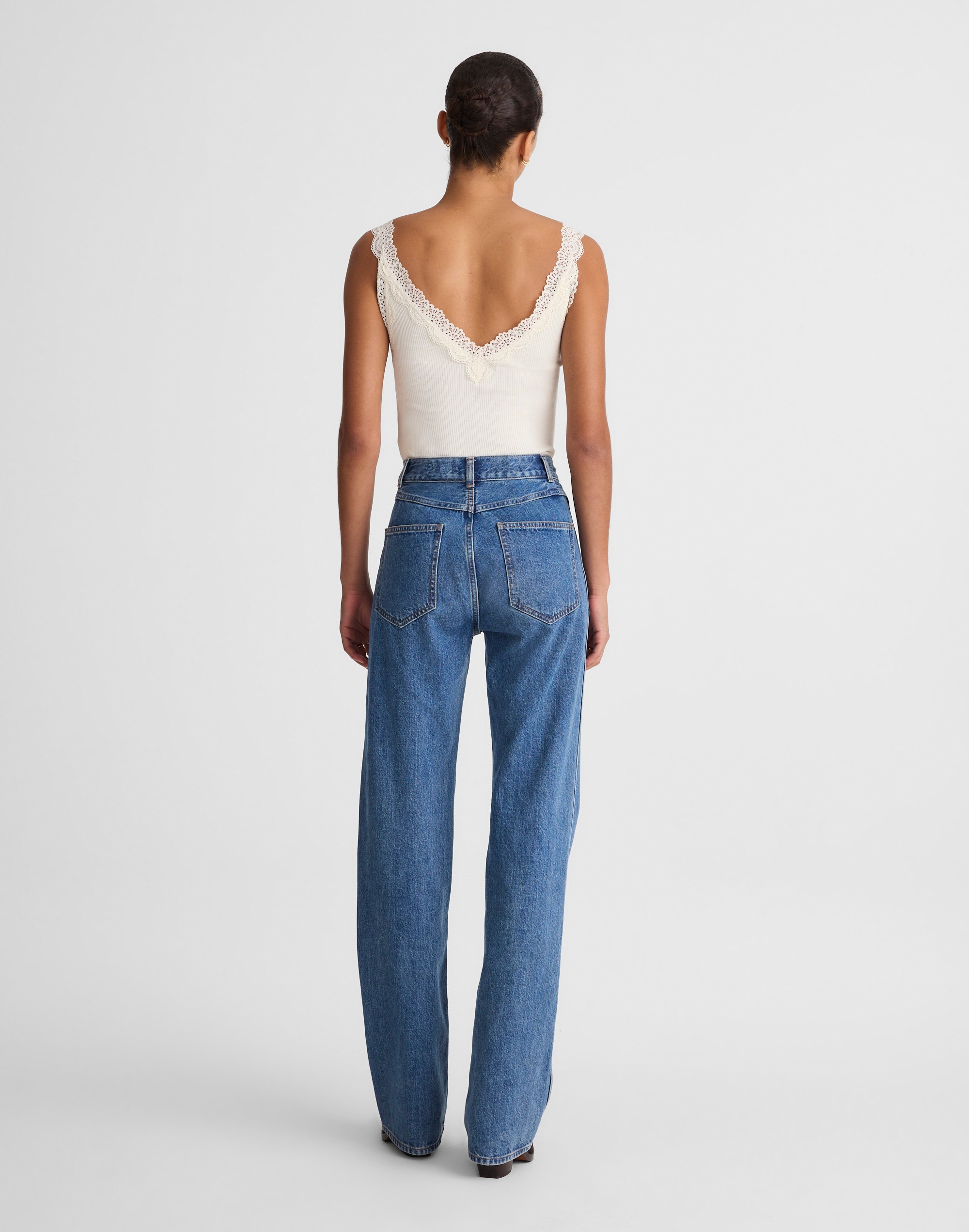 The Tall Cleo Straight Jean in Petersburg Wash