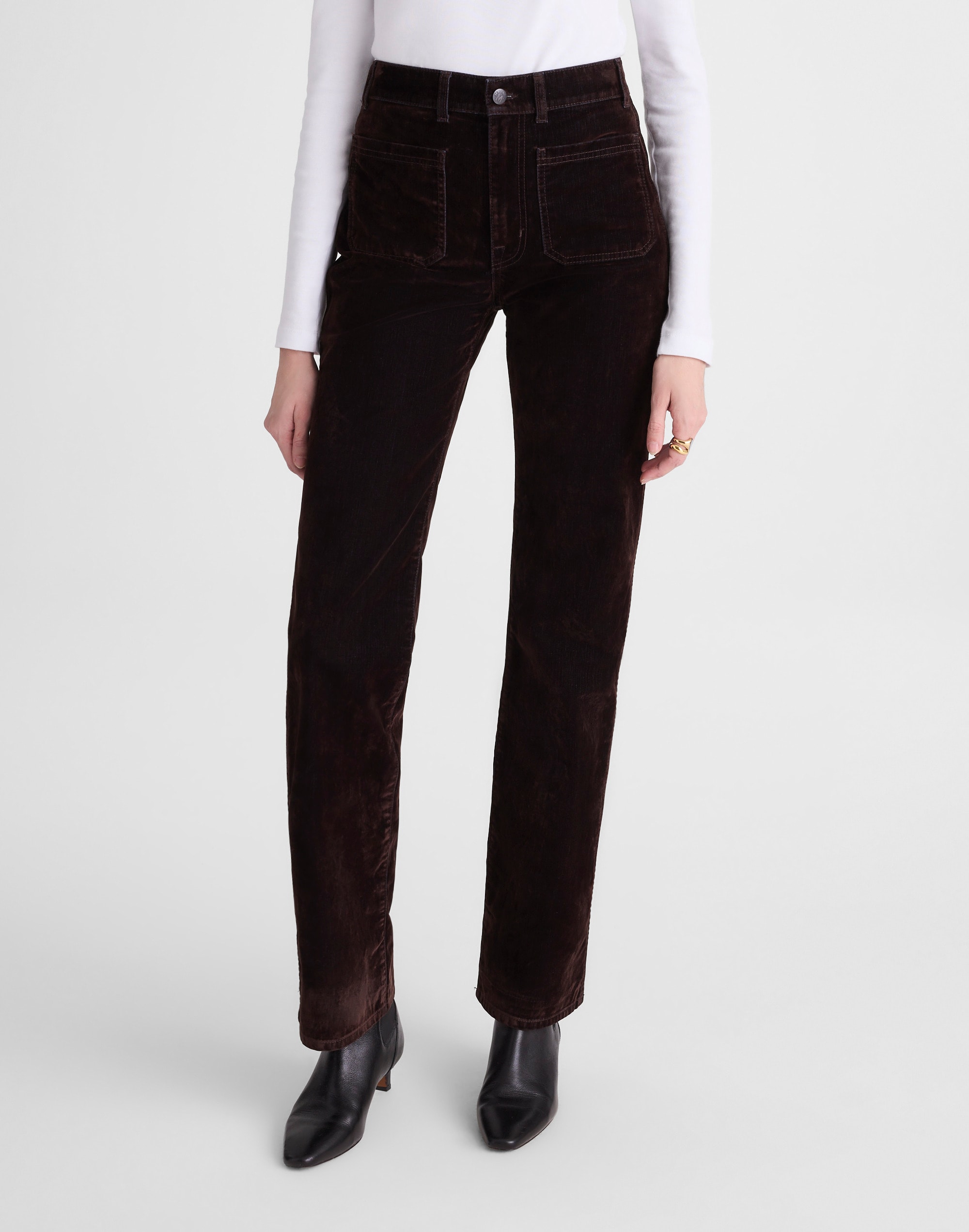 Madewell The Cleo Straight Jean In Multi