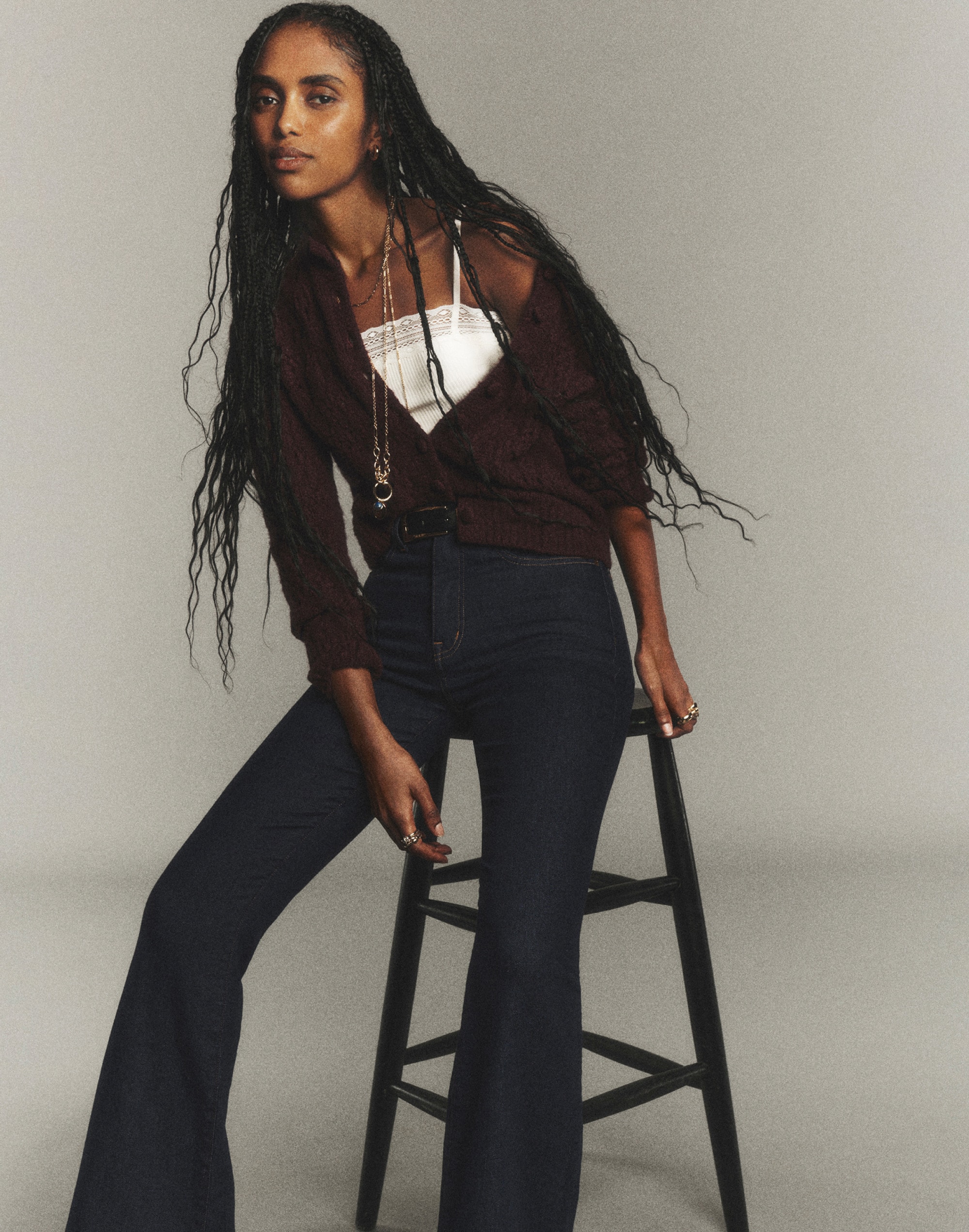 The Stretch Flare Jean in Rinse Wash Alternate Image 6