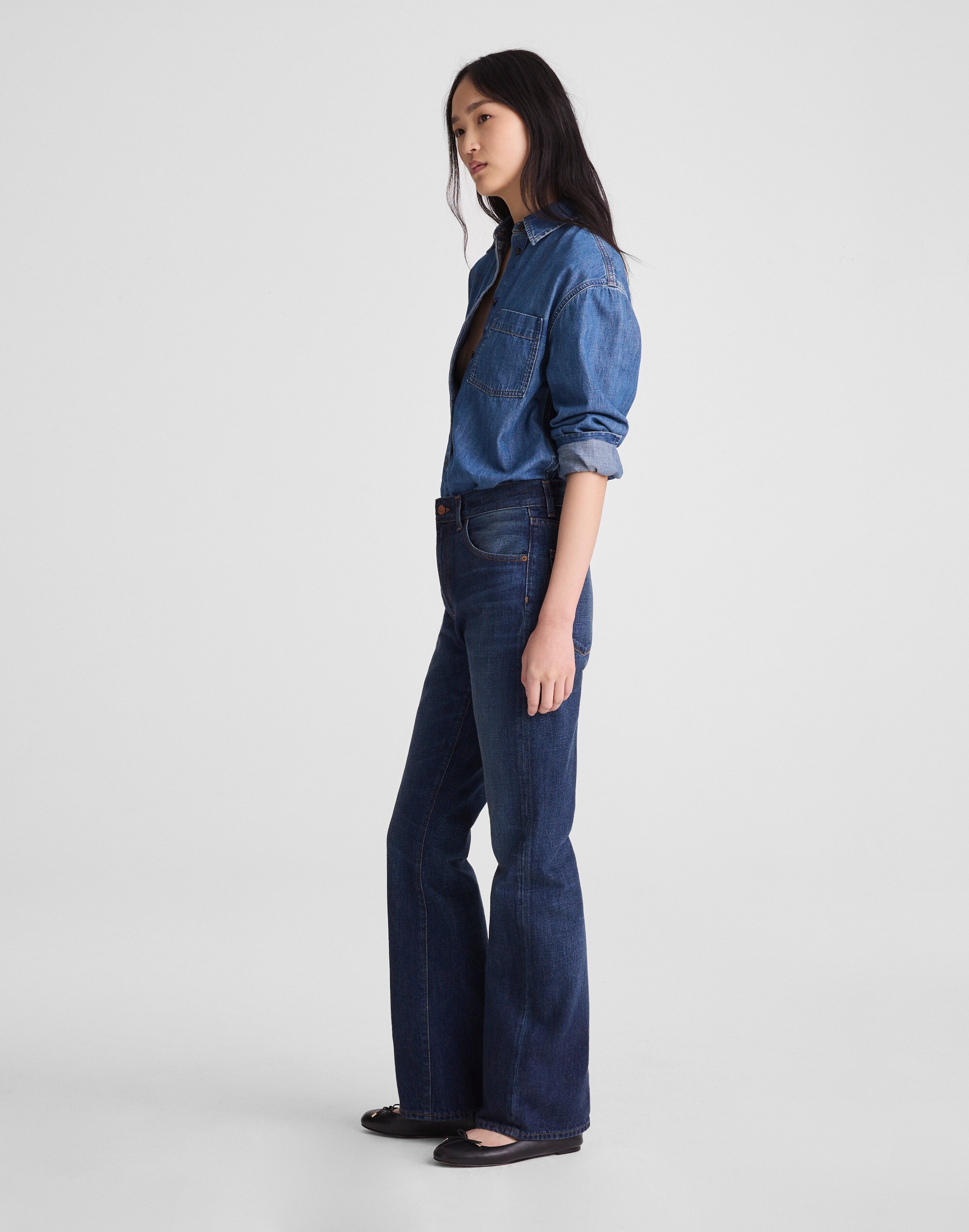 Relaxed Bootcut Jeans in Japanese Denim